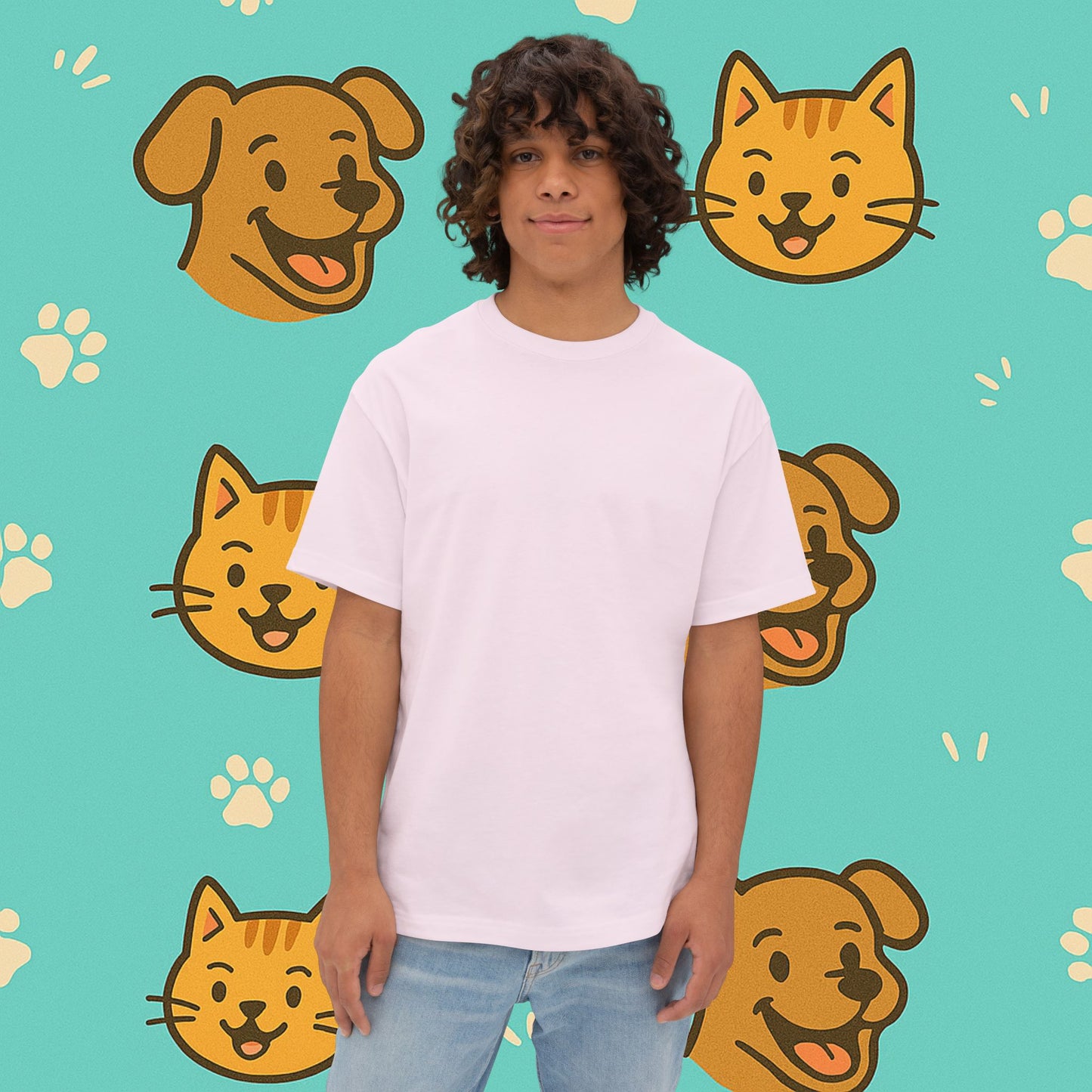 My Cat Told Me To Wear This Oversized Shirt- Unisex Oversized T-Shirt