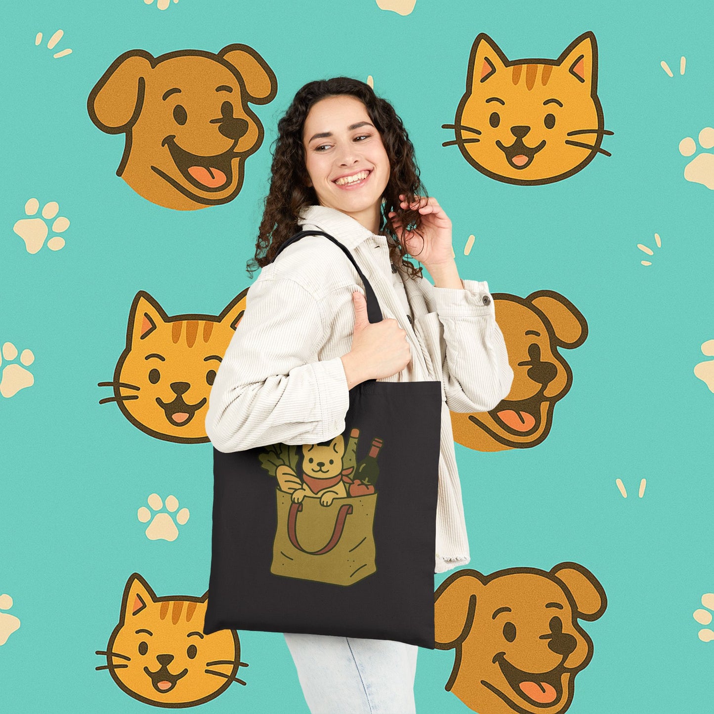 Grocery Pup Tote Bag