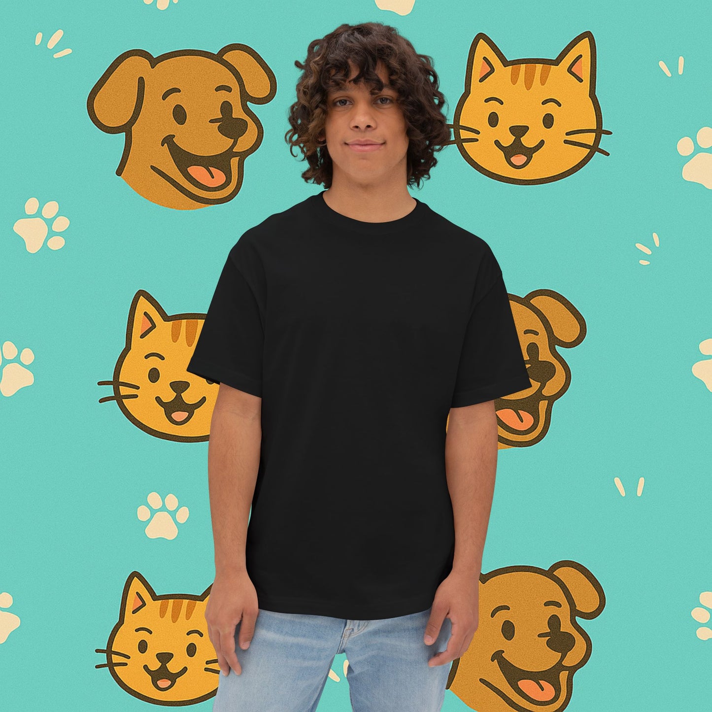 My Cat Told Me To Wear This Oversized Shirt- Unisex Oversized T-Shirt