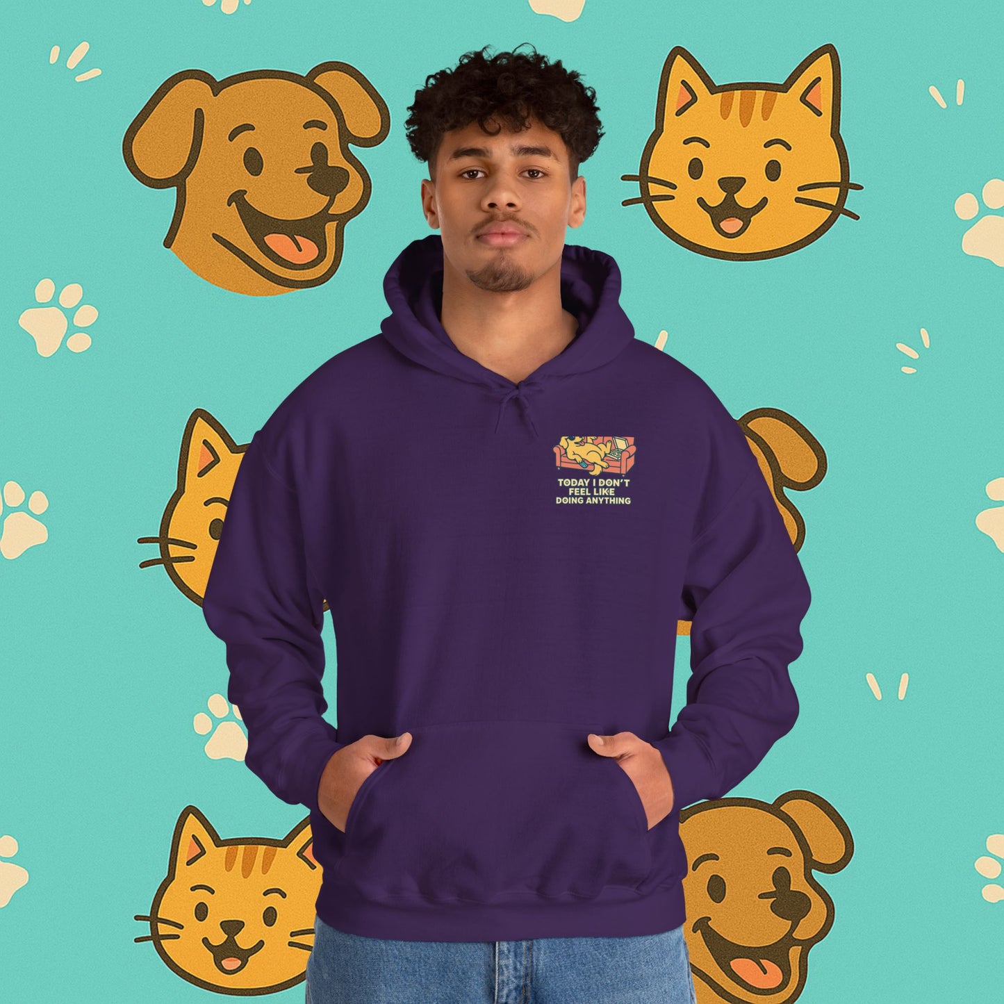 The Lazy Dog- Unisex Hoodie