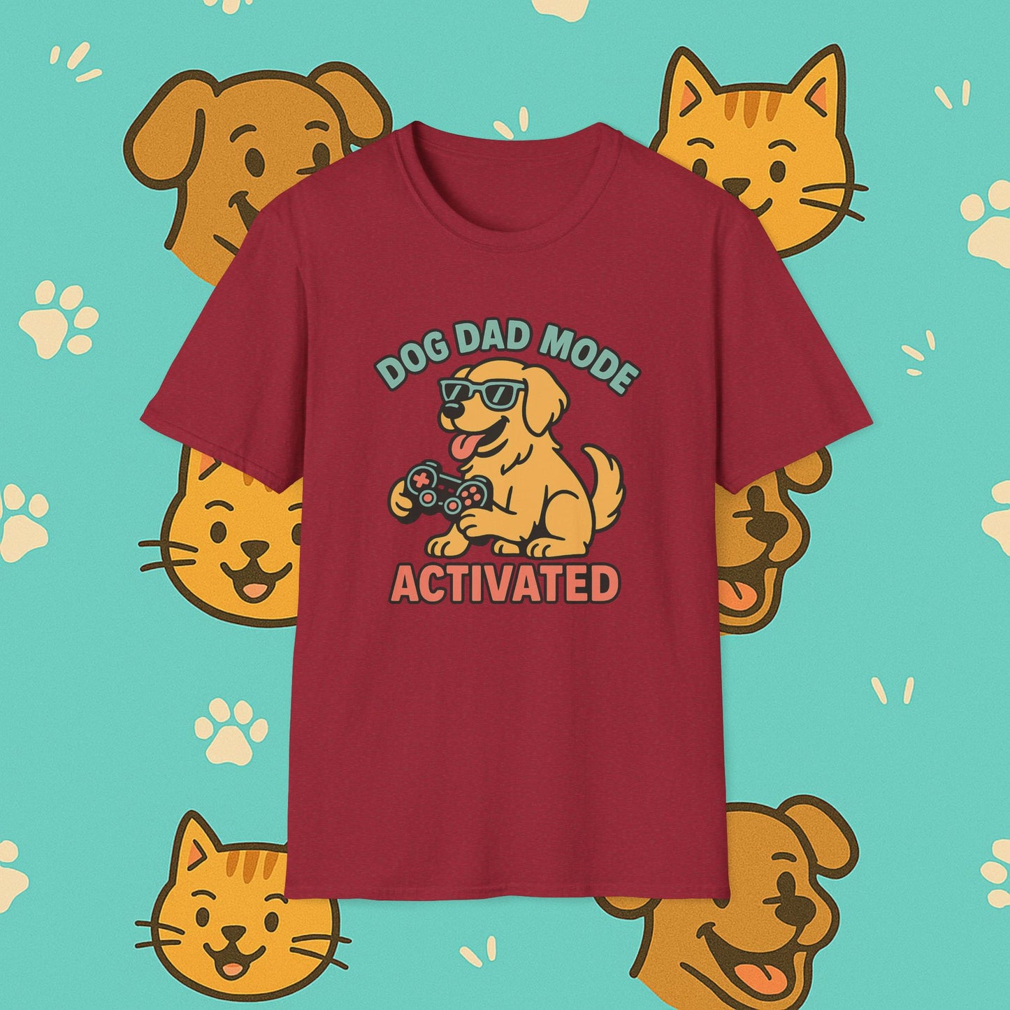 Dog Dad Mode: Activated t-shirt