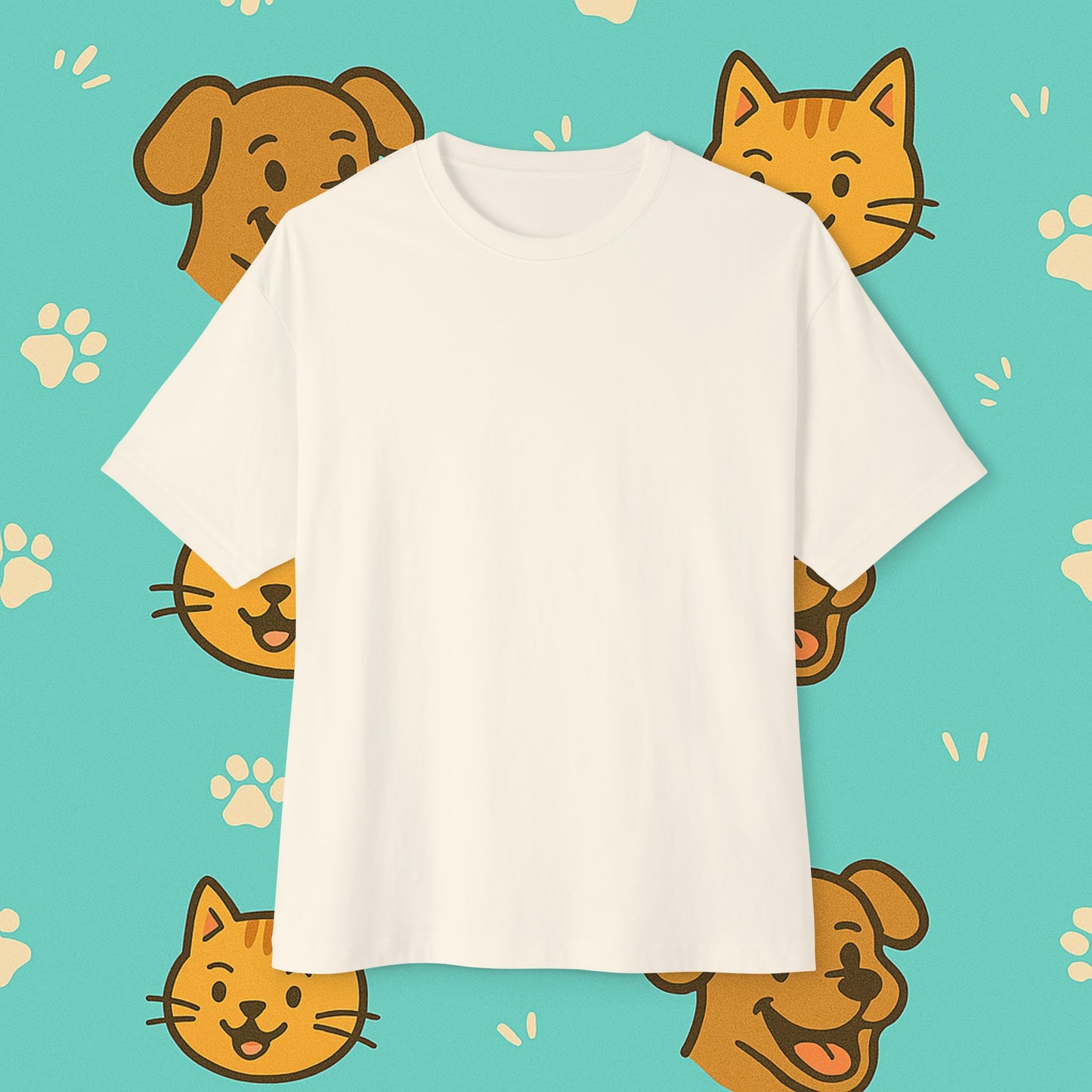 My Cat Told Me To Wear This Oversized Shirt- Unisex Oversized T-Shirt