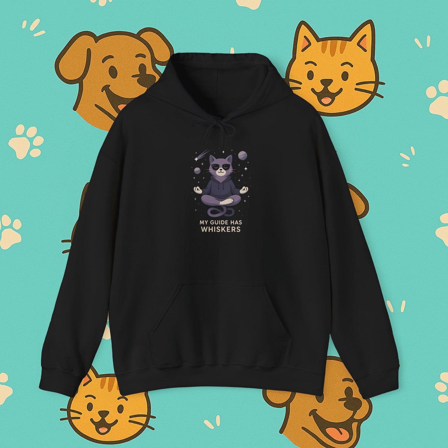 My Guide Has Whiskers- Unisex Hoodie