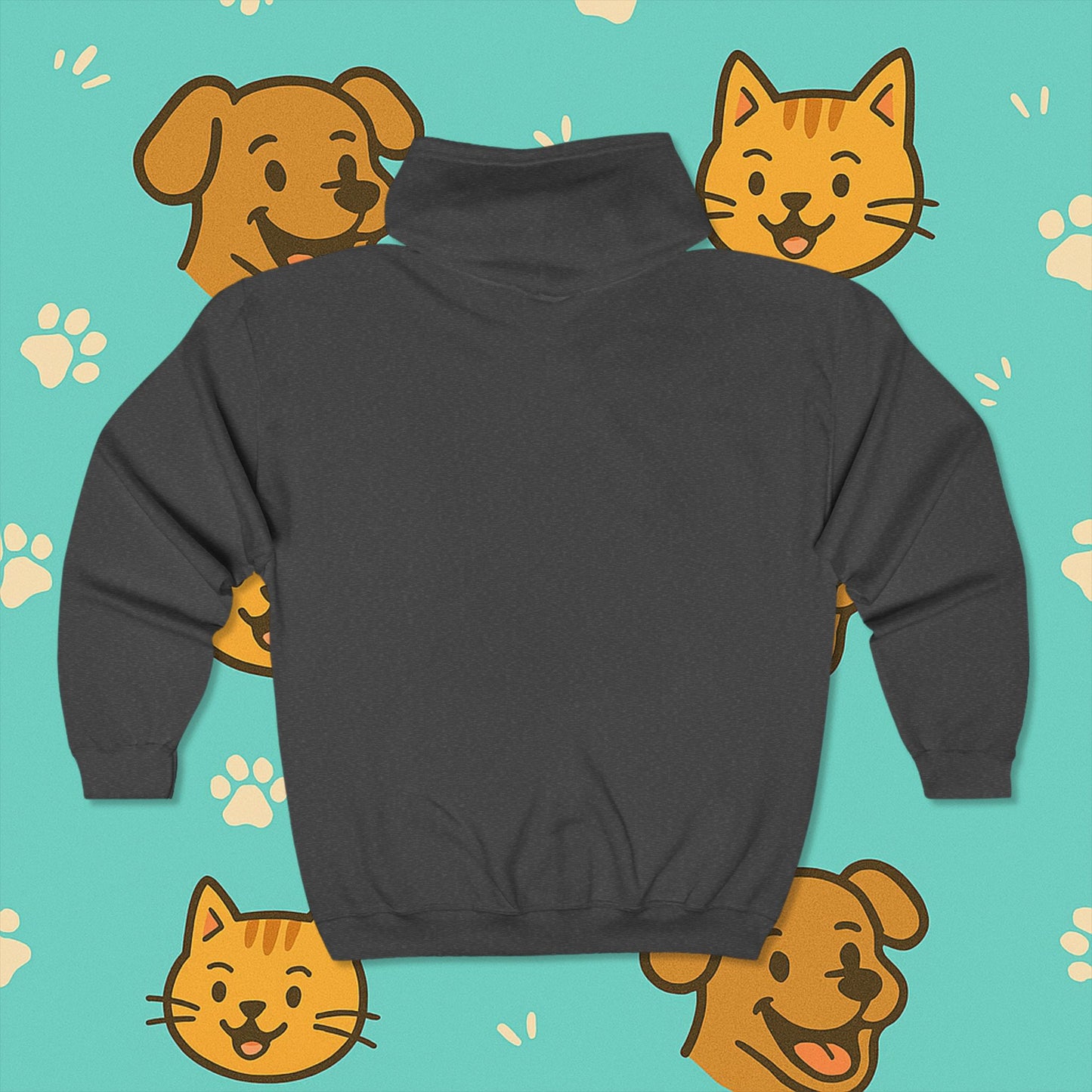 Team Cat- Full Zip Hoodie