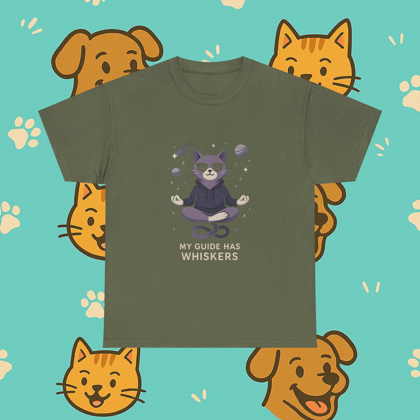 My Guide Has Whiskers- Unisex T-Shirt