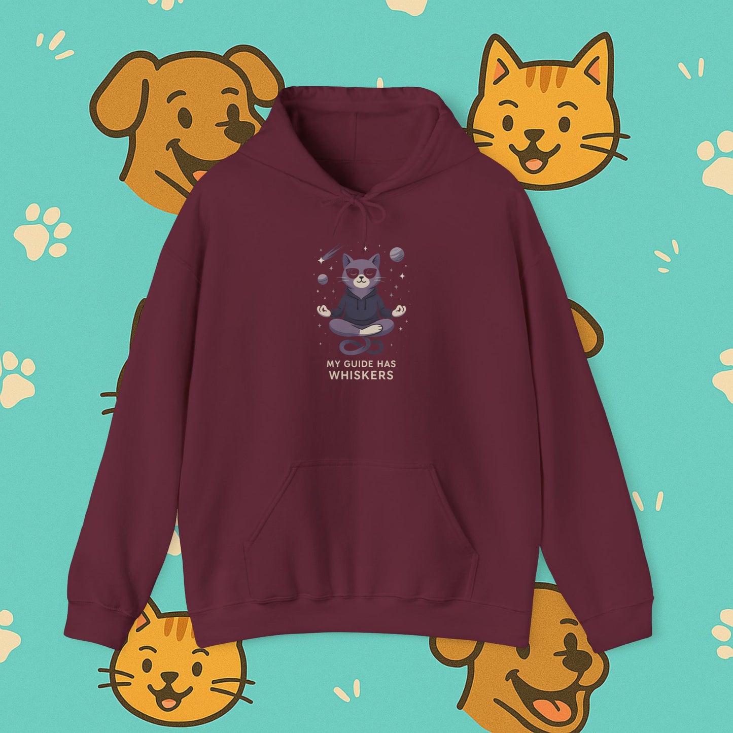 My Guide Has Whiskers- Unisex Hoodie