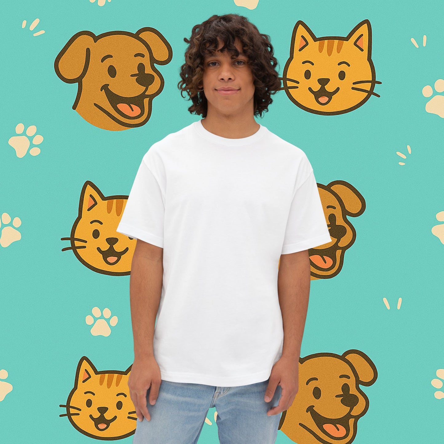 My Cat Told Me To Wear This Oversized Shirt- Unisex Oversized T-Shirt