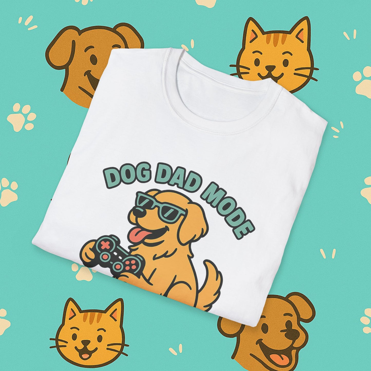 Dog Dad Mode: Activated t-shirt