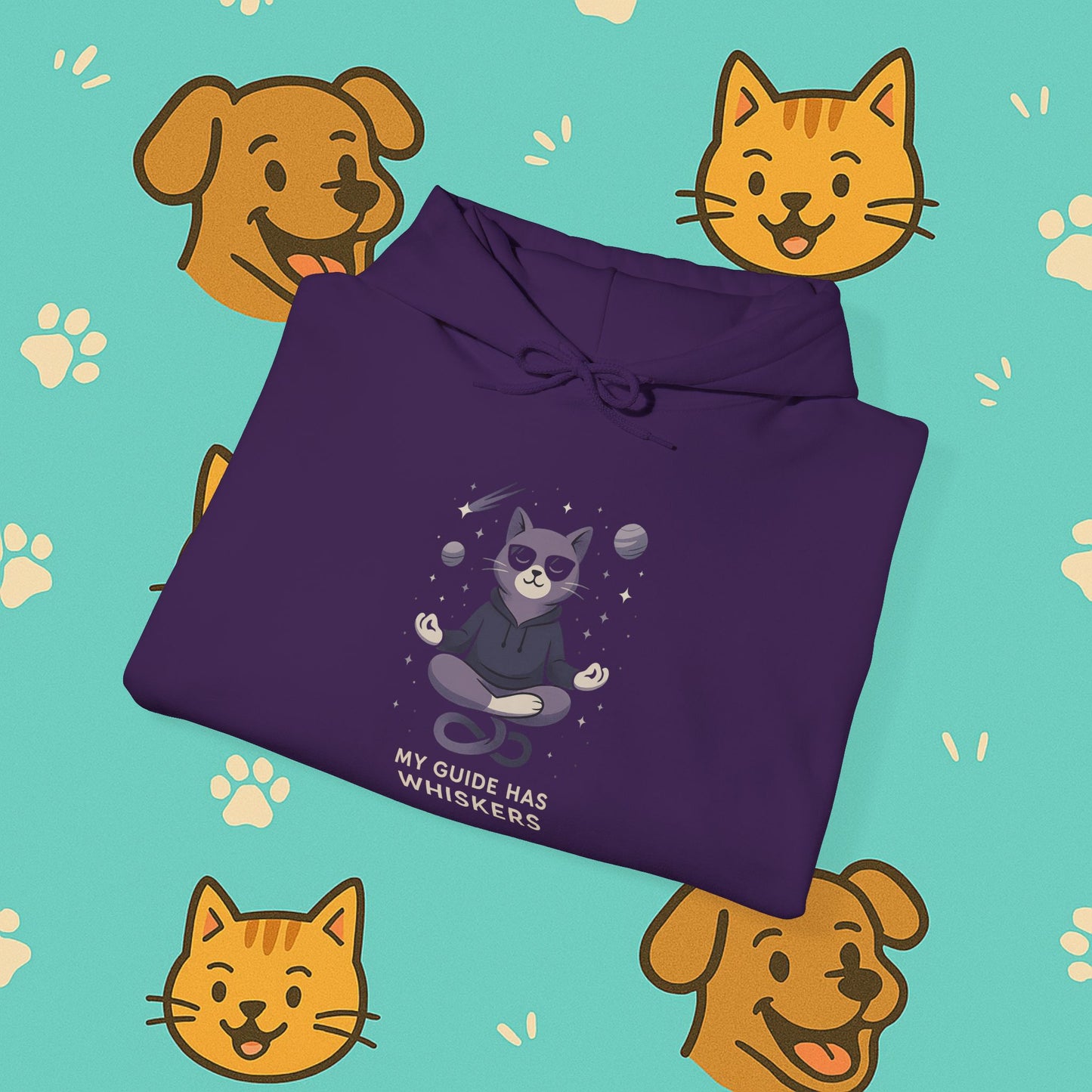 My Guide Has Whiskers- Unisex Hoodie