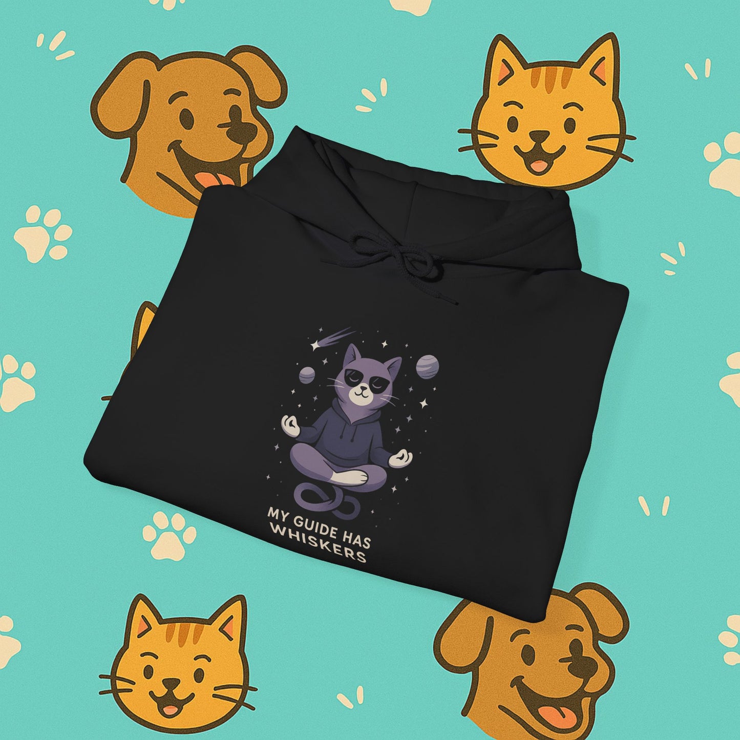 My Guide Has Whiskers- Unisex Hoodie