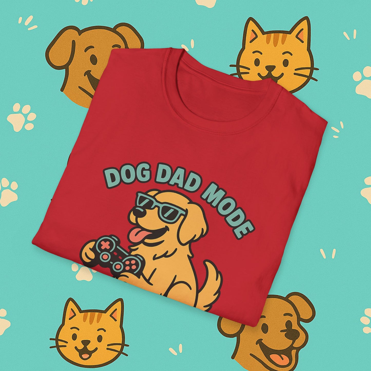 Dog Dad Mode: Activated t-shirt