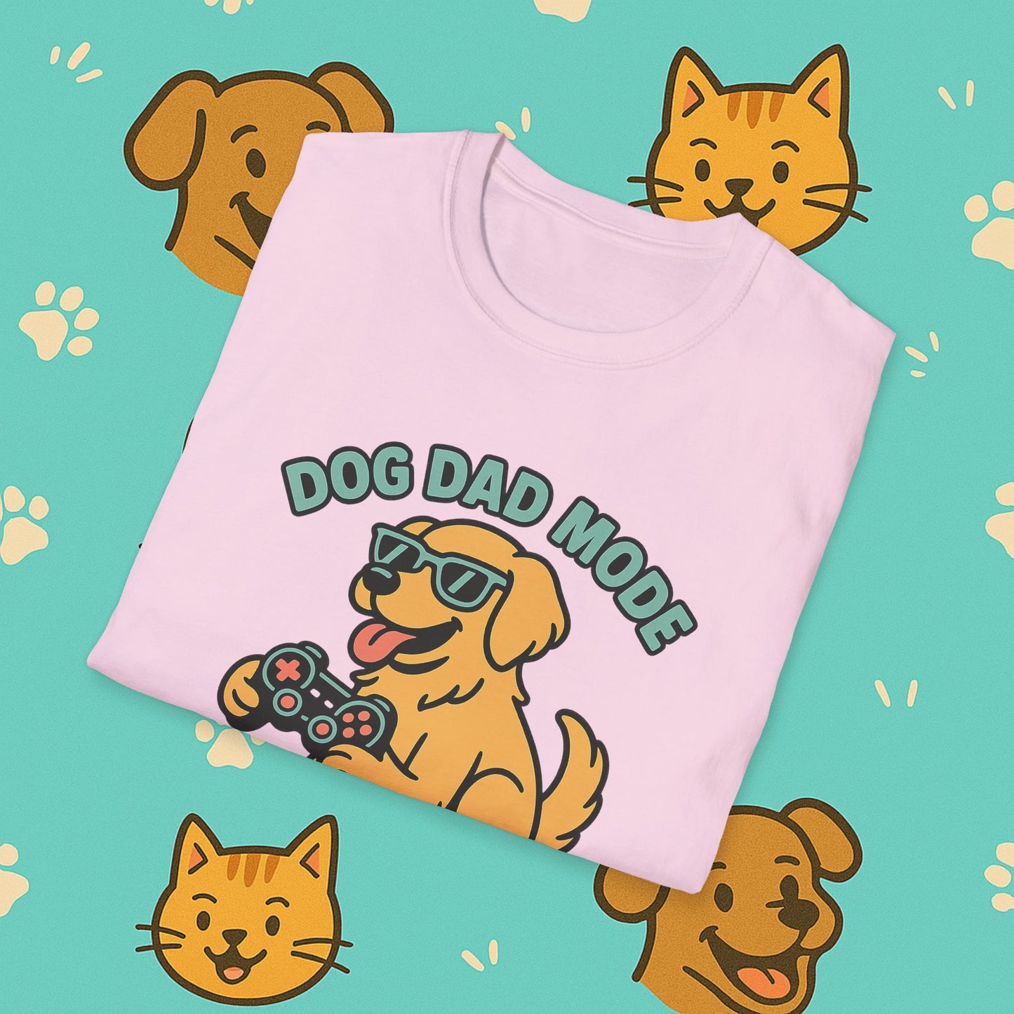 Dog Dad Mode: Activated t-shirt