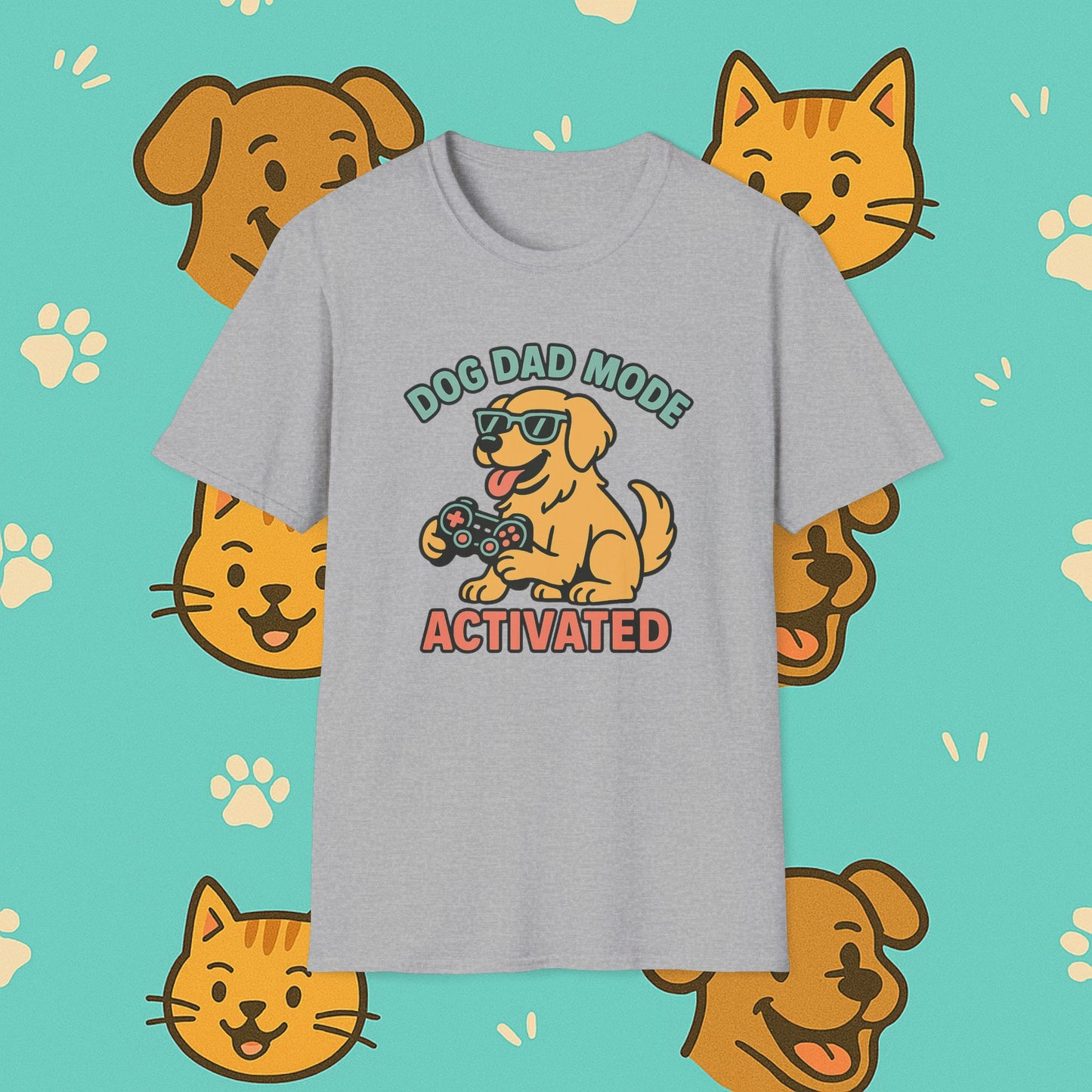 Dog Dad Mode: Activated t-shirt
