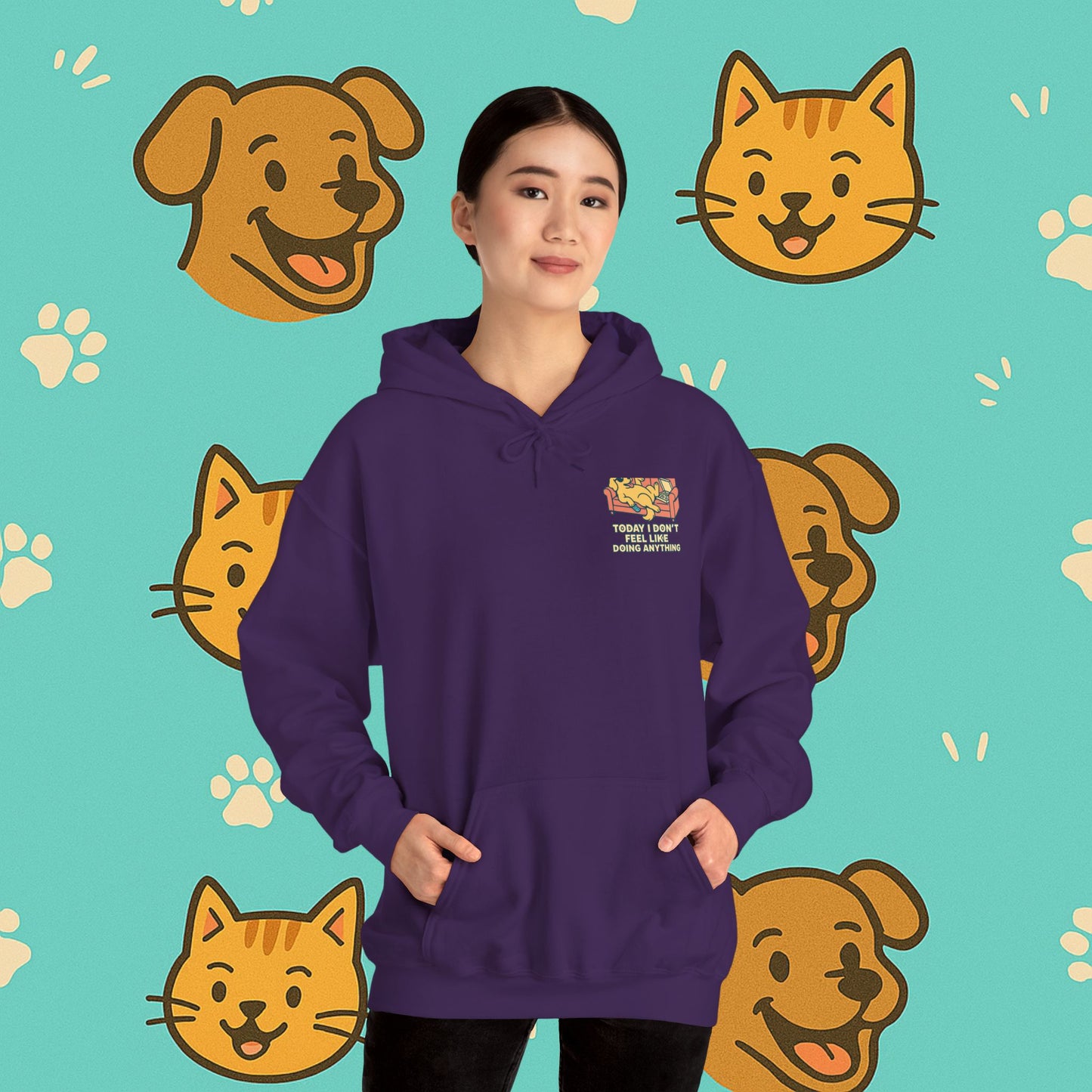 The Lazy Dog- Unisex Hoodie