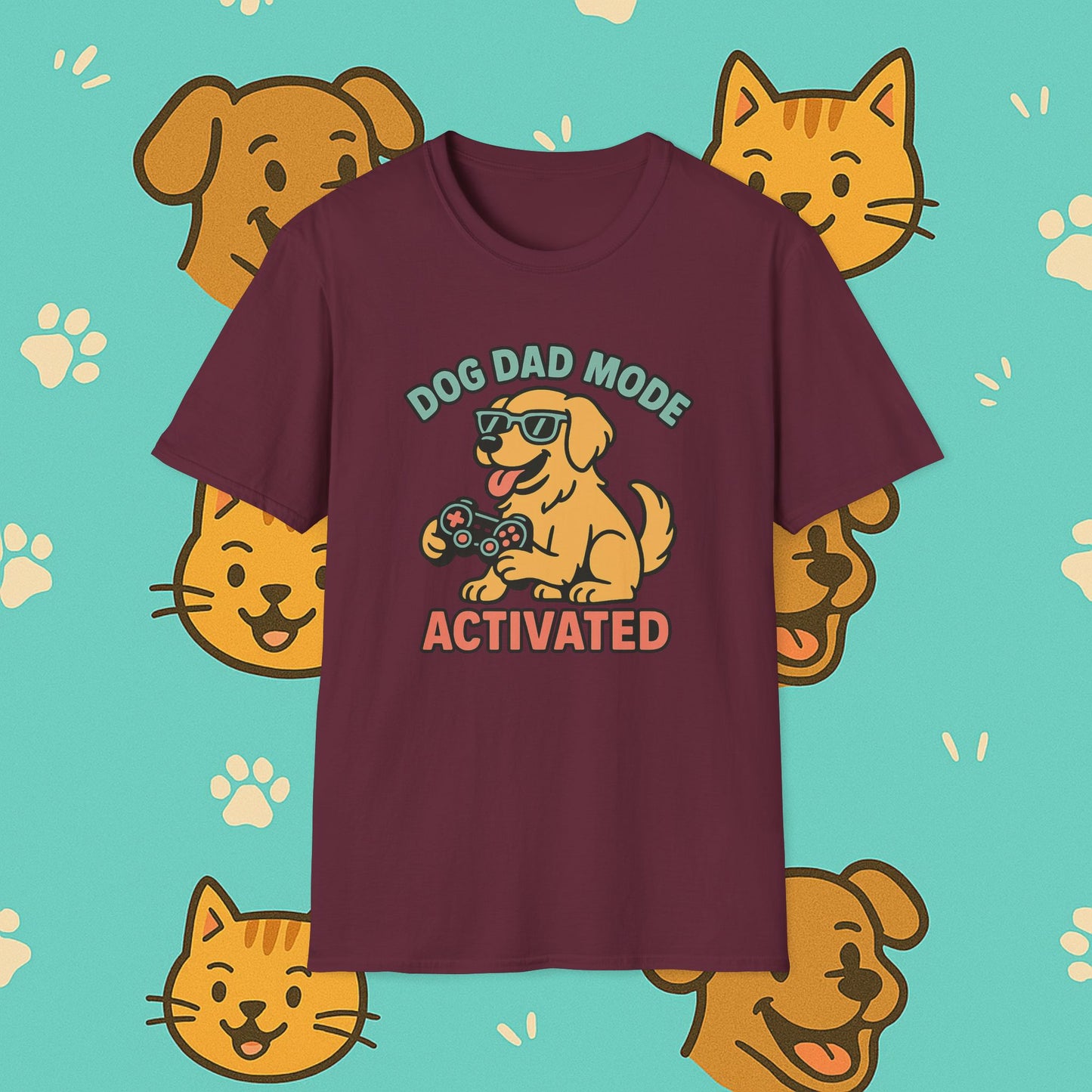 Dog Dad Mode: Activated t-shirt