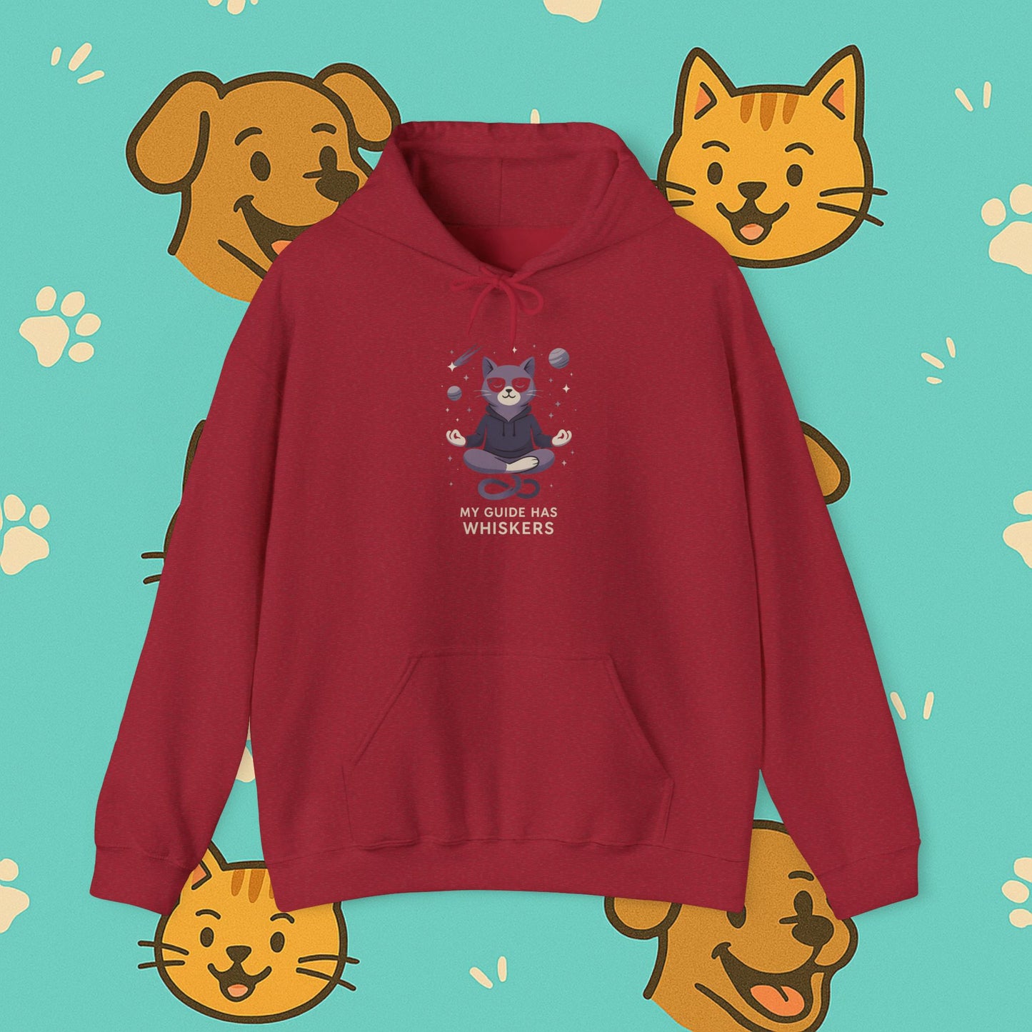My Guide Has Whiskers- Unisex Hoodie