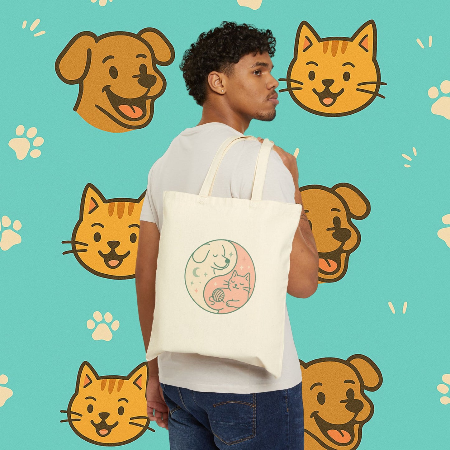 Yin & Paw: Balanced Pet Energy Tote Bag