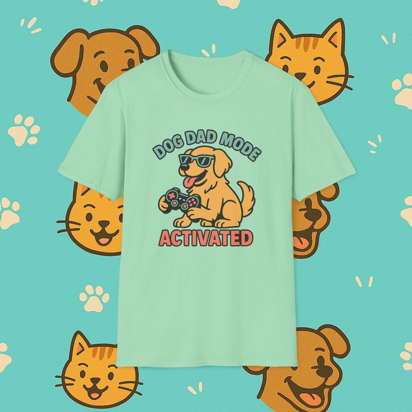 Dog Dad Mode: Activated t-shirt