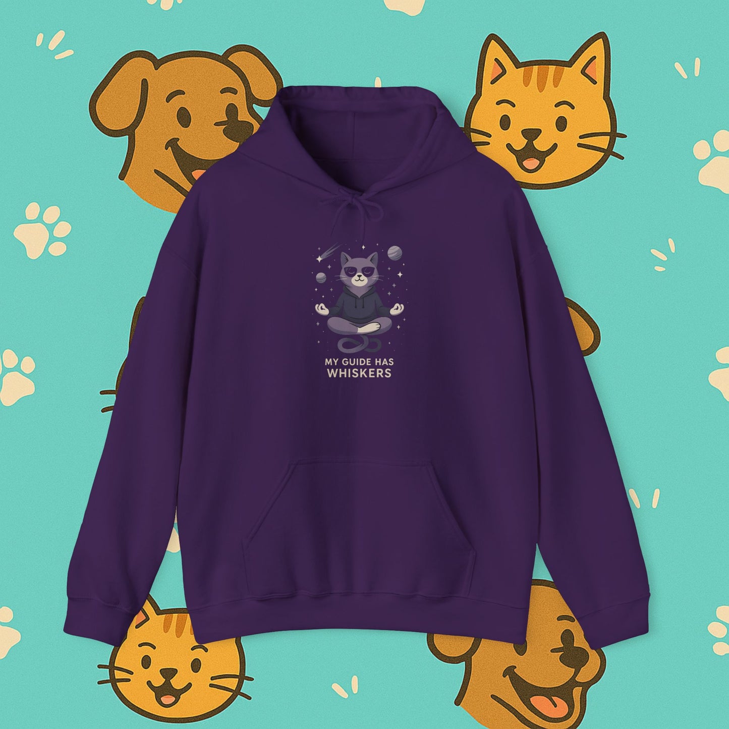 My Guide Has Whiskers- Unisex Hoodie