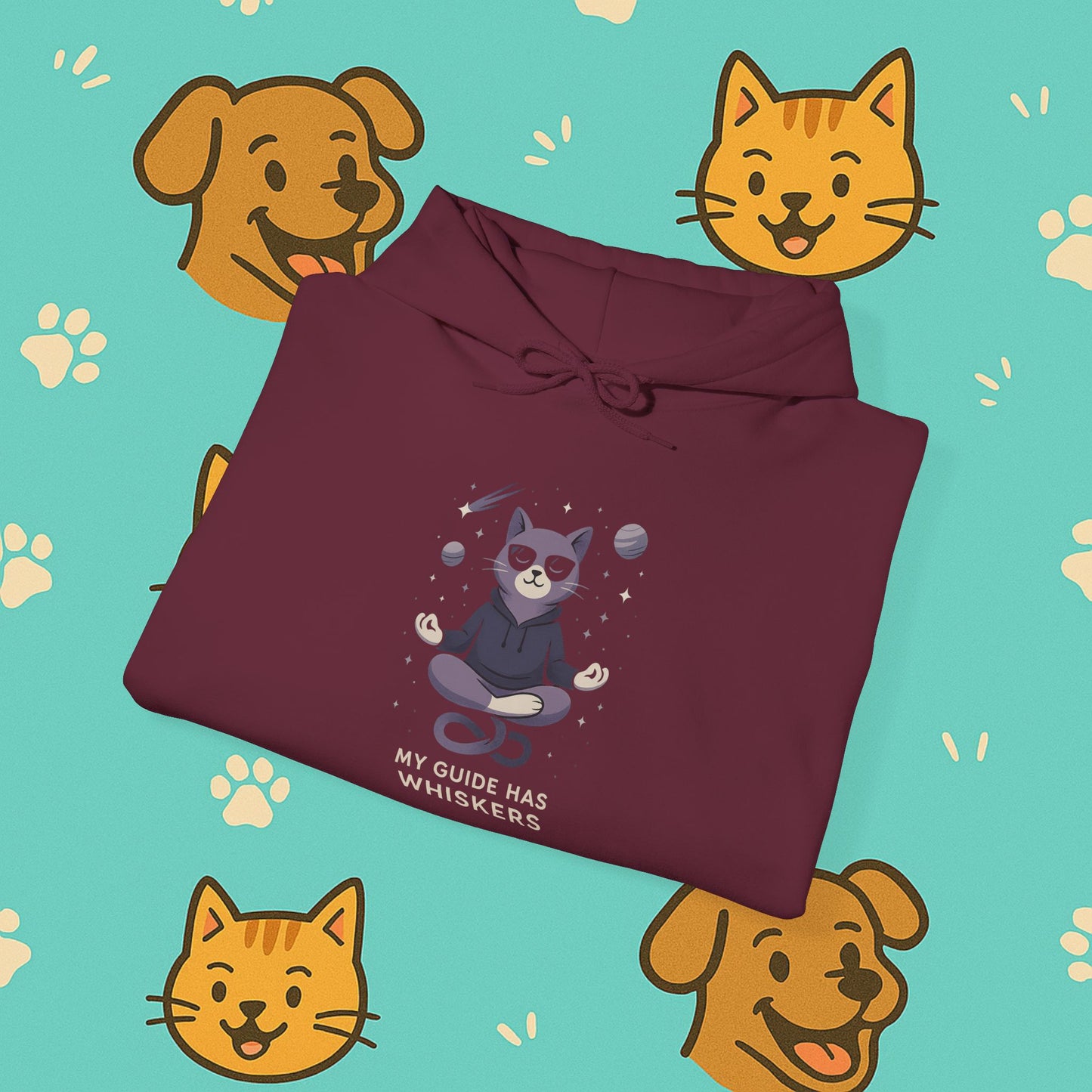 My Guide Has Whiskers- Unisex Hoodie