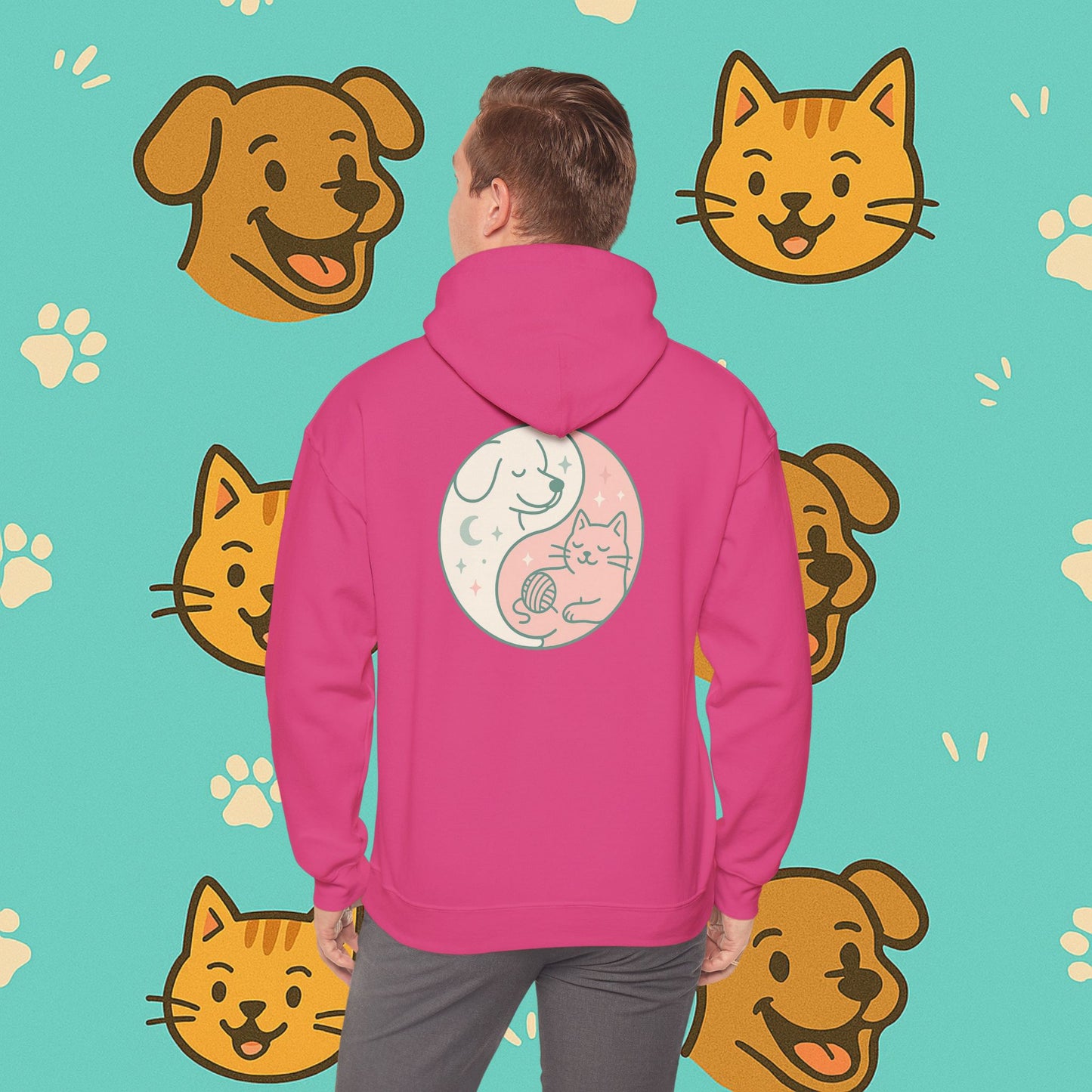 Copy of Yin & Paw: Balanced Pet Energy Unisex Hoodie (Back print)