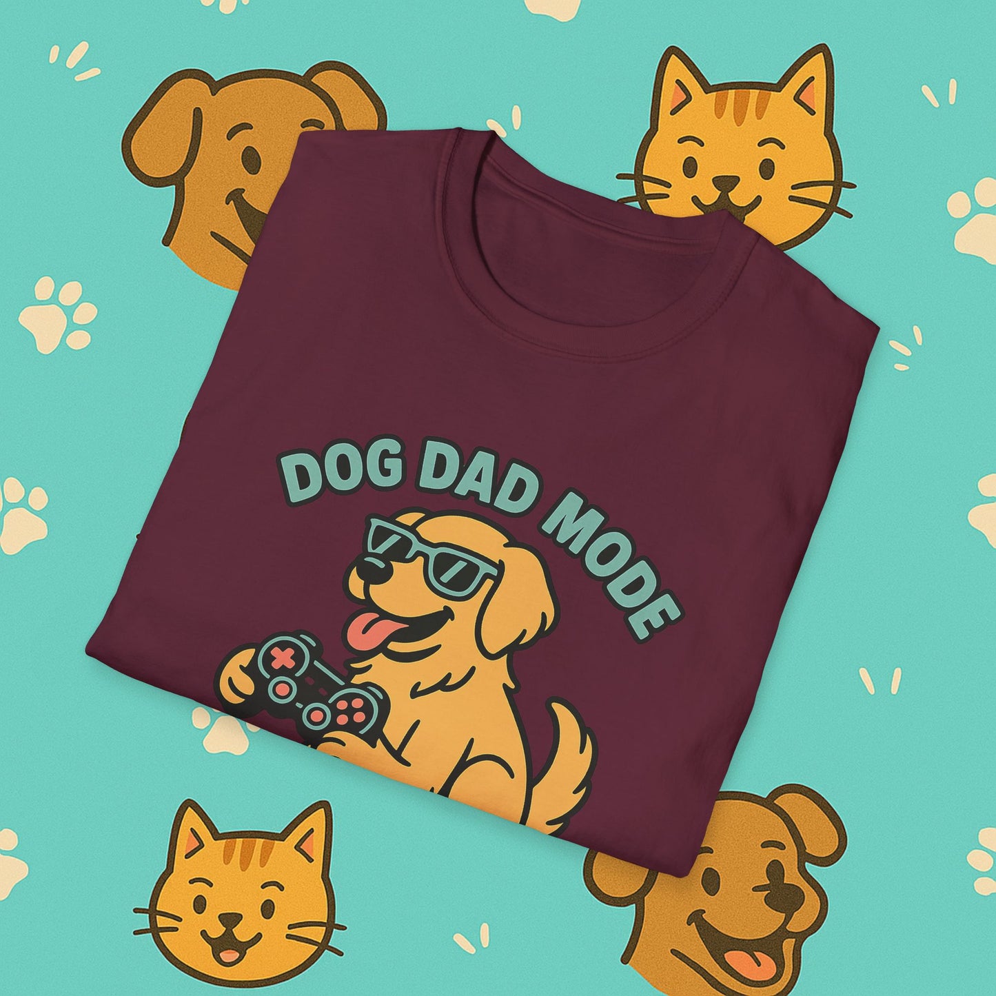 Dog Dad Mode: Activated t-shirt
