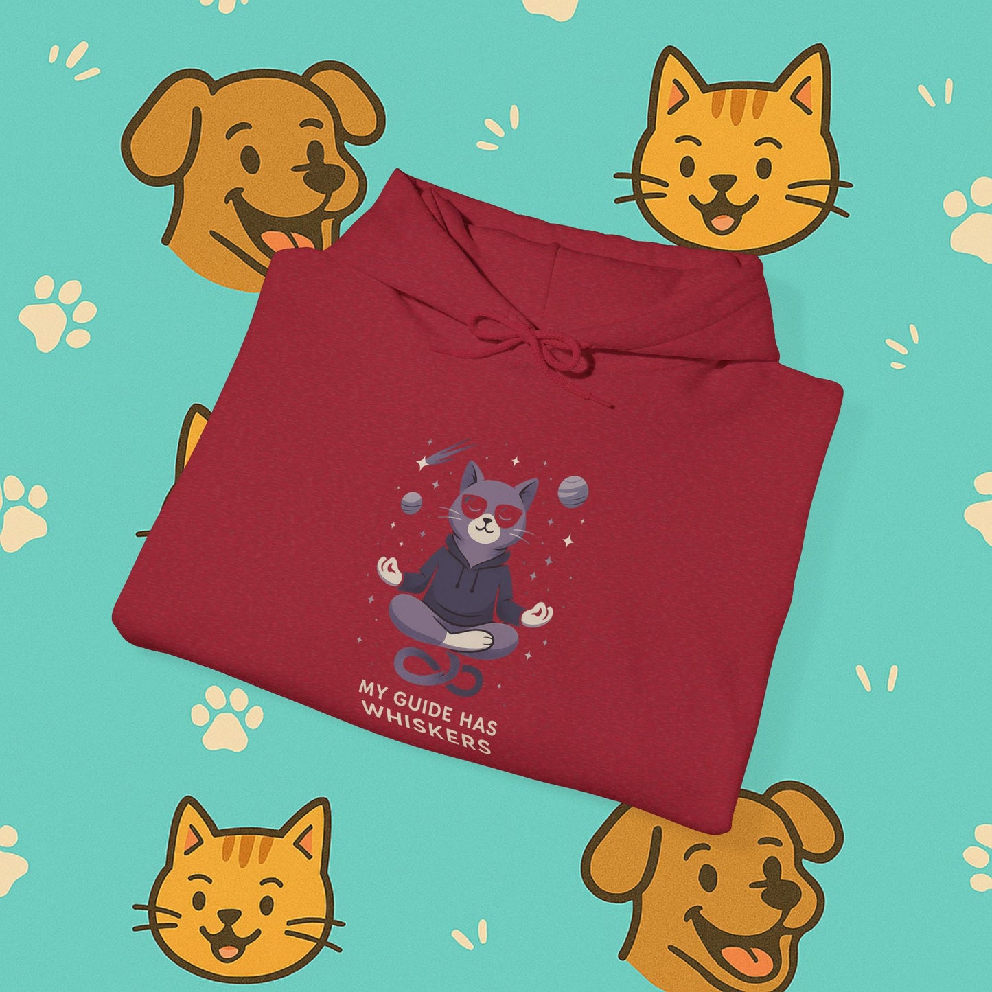 My Guide Has Whiskers- Unisex Hoodie