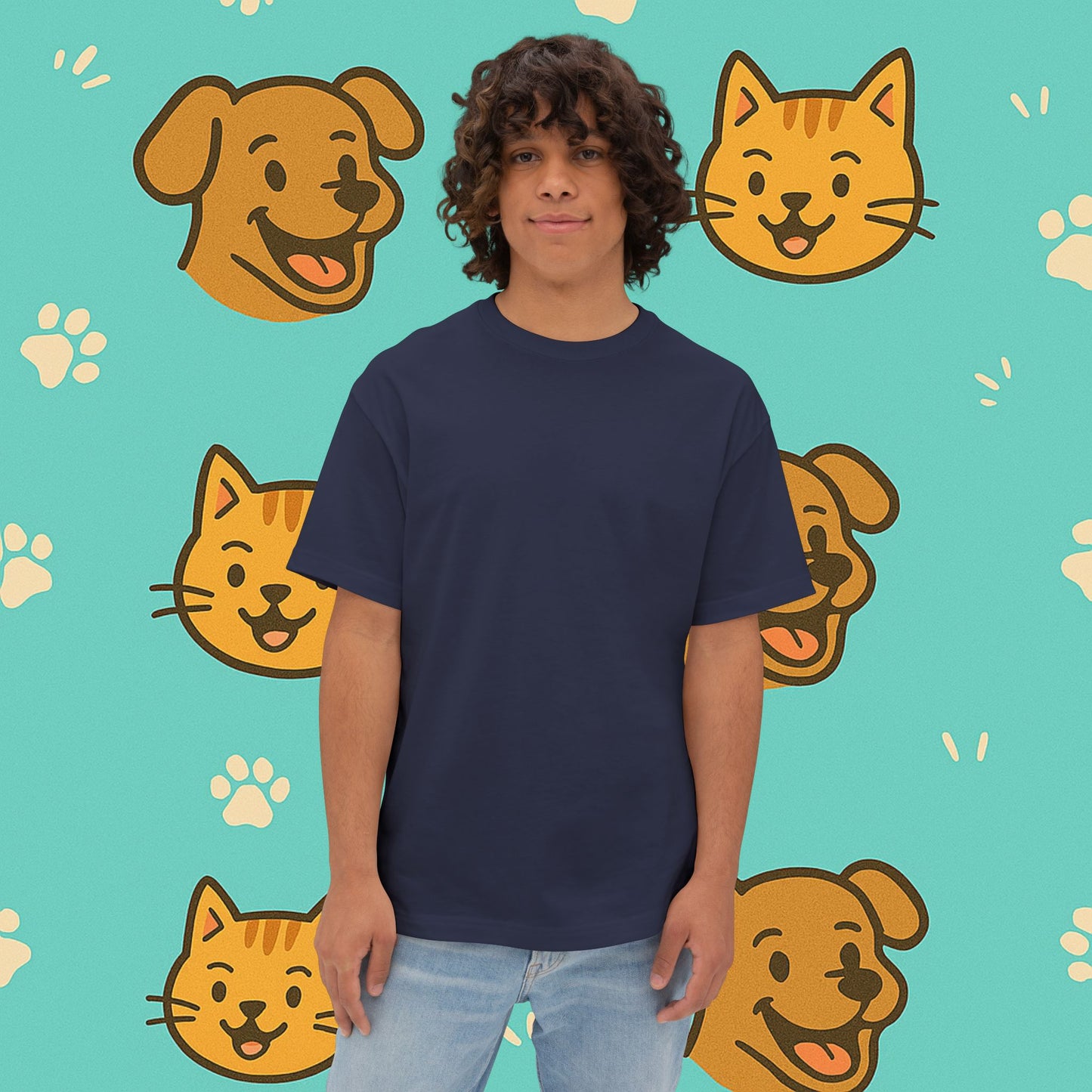 My Cat Told Me To Wear This Oversized Shirt- Unisex Oversized T-Shirt