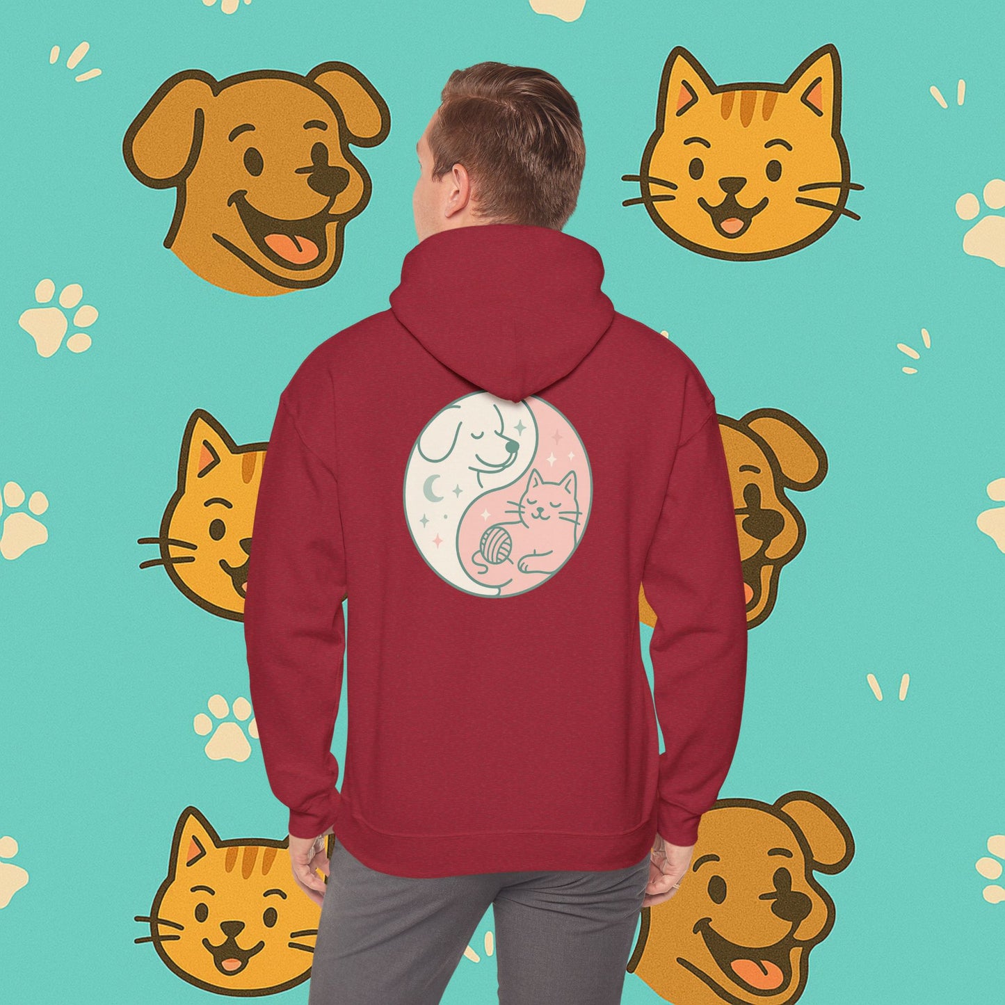 Copy of Yin & Paw: Balanced Pet Energy Unisex Hoodie  (Back print)