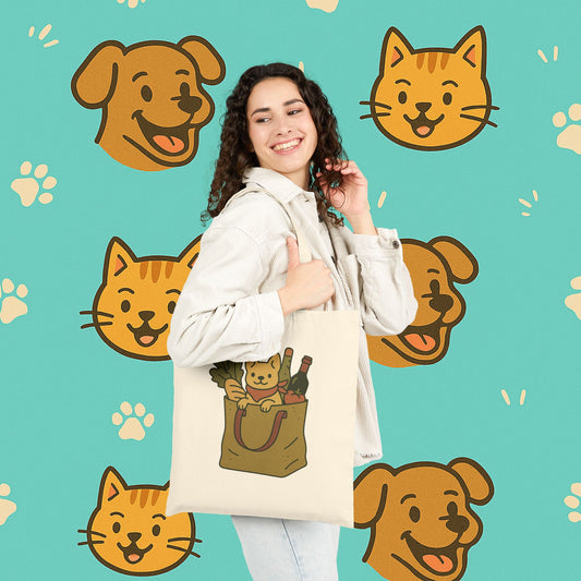 Grocery Pup Tote Bag