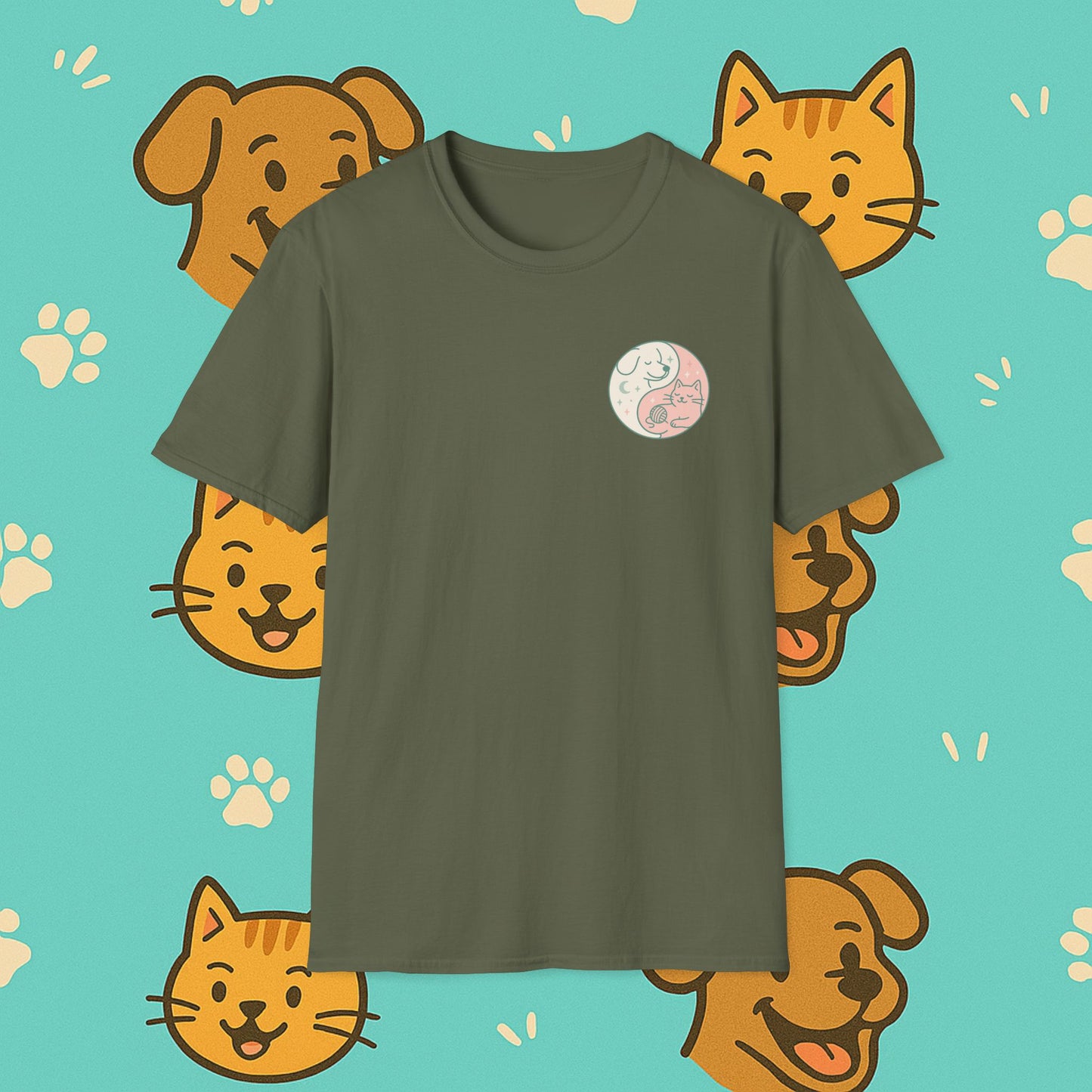 Yin & Paw: Balanced Pet Energy Unisex T-Shirt