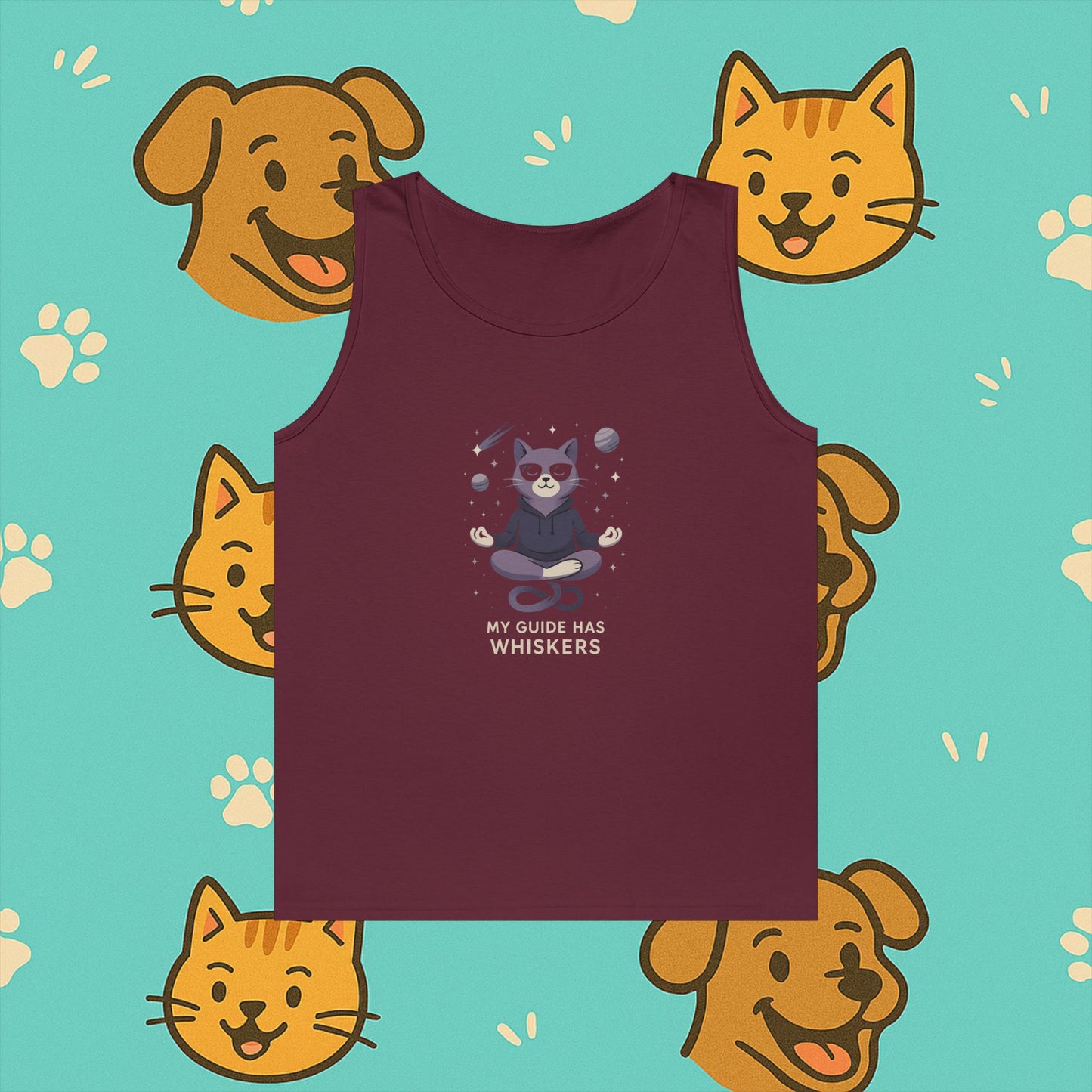 My Guide Has Whiskers- Unisex Tank Top