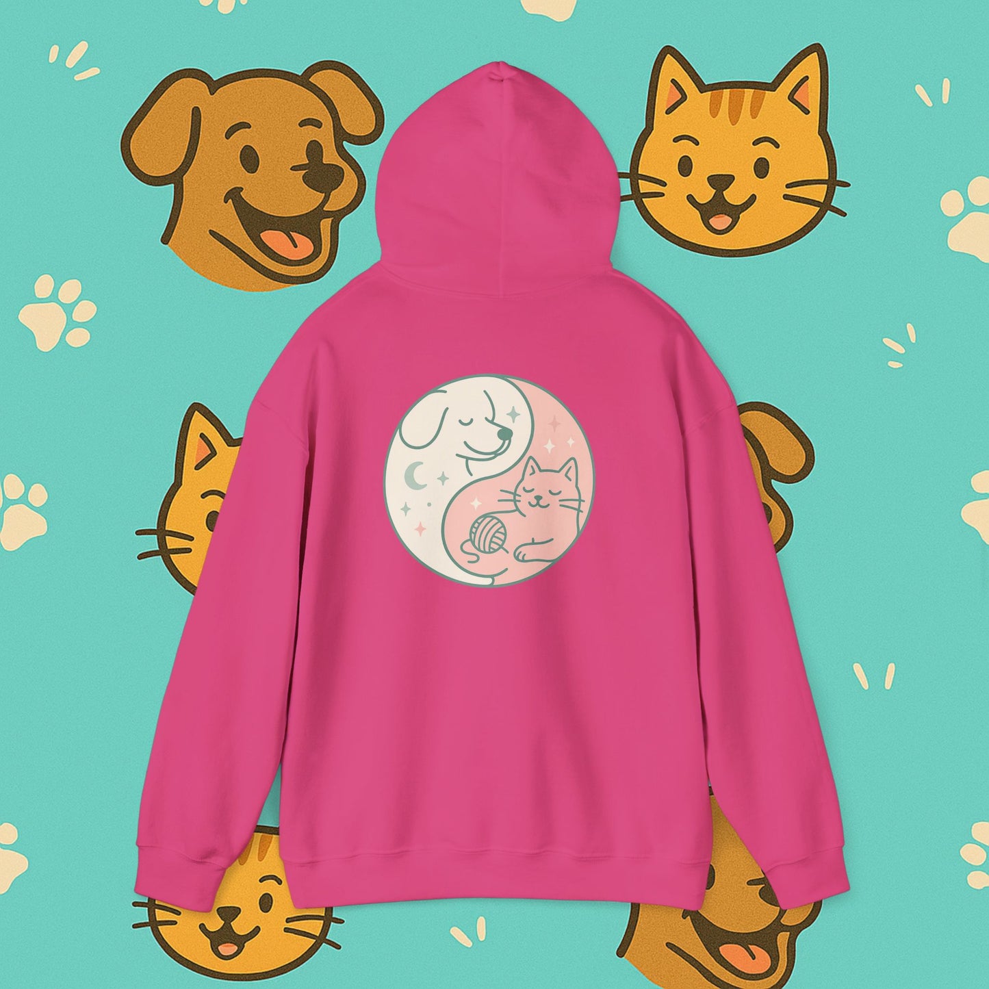 Copy of Yin & Paw: Balanced Pet Energy Unisex Hoodie  (Back print)
