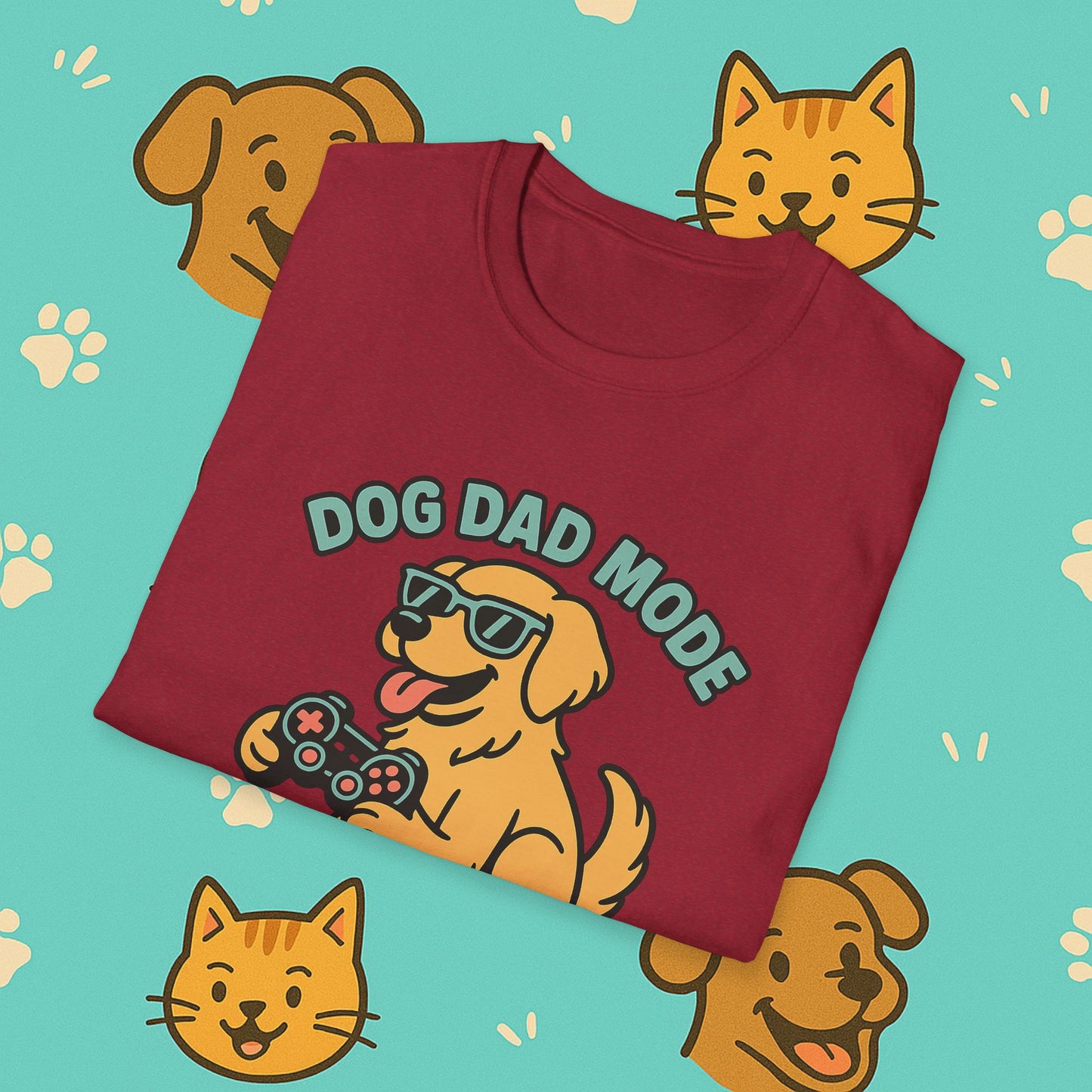 Dog Dad Mode: Activated t-shirt
