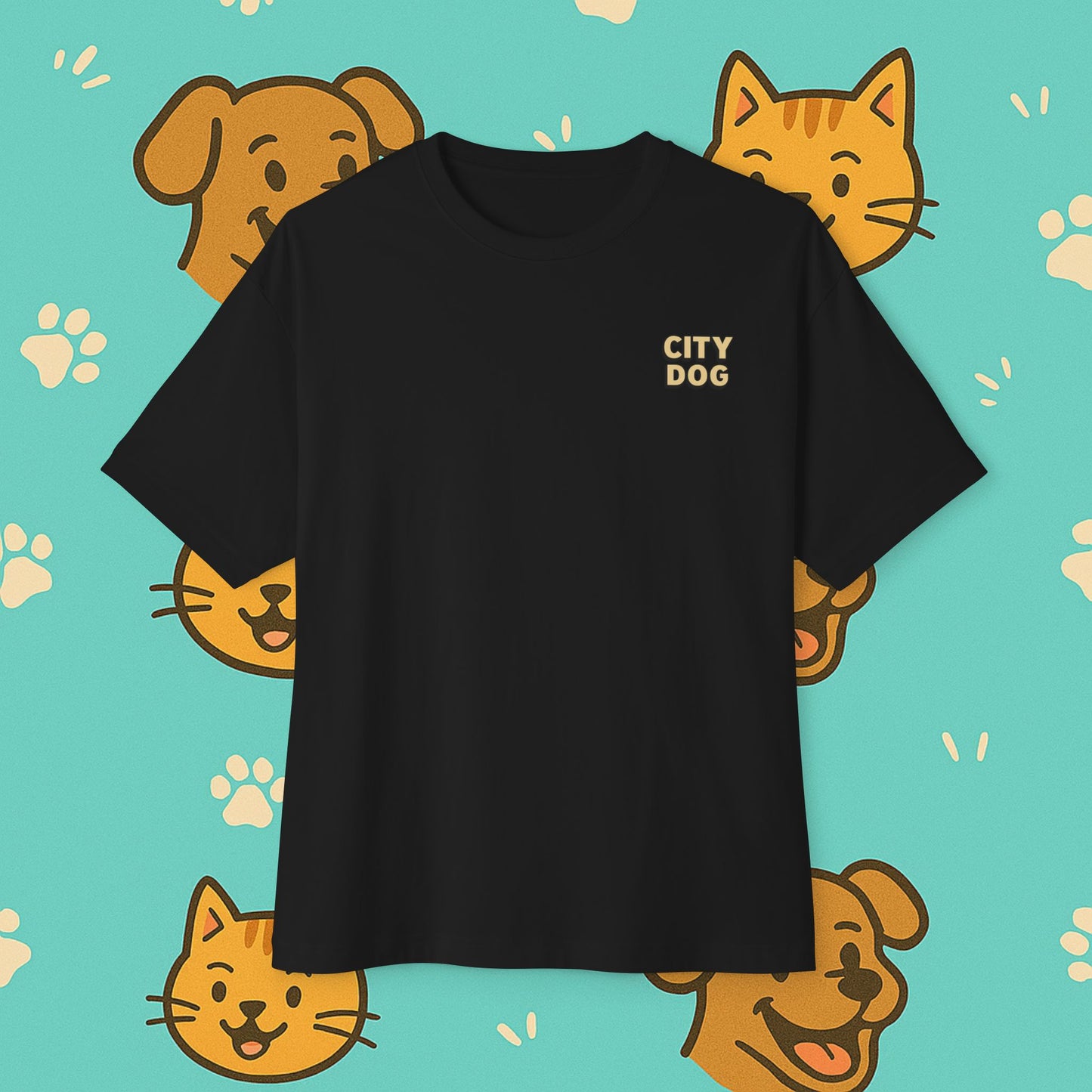 City Dog- Unisex Oversized Tee