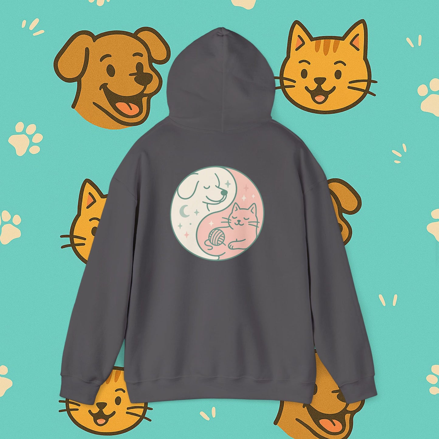 Copy of Yin & Paw: Balanced Pet Energy Unisex Hoodie  (Back print)