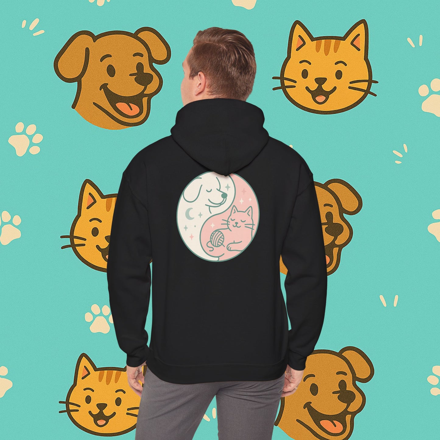 Copy of Yin & Paw: Balanced Pet Energy Unisex Hoodie  (Back print)