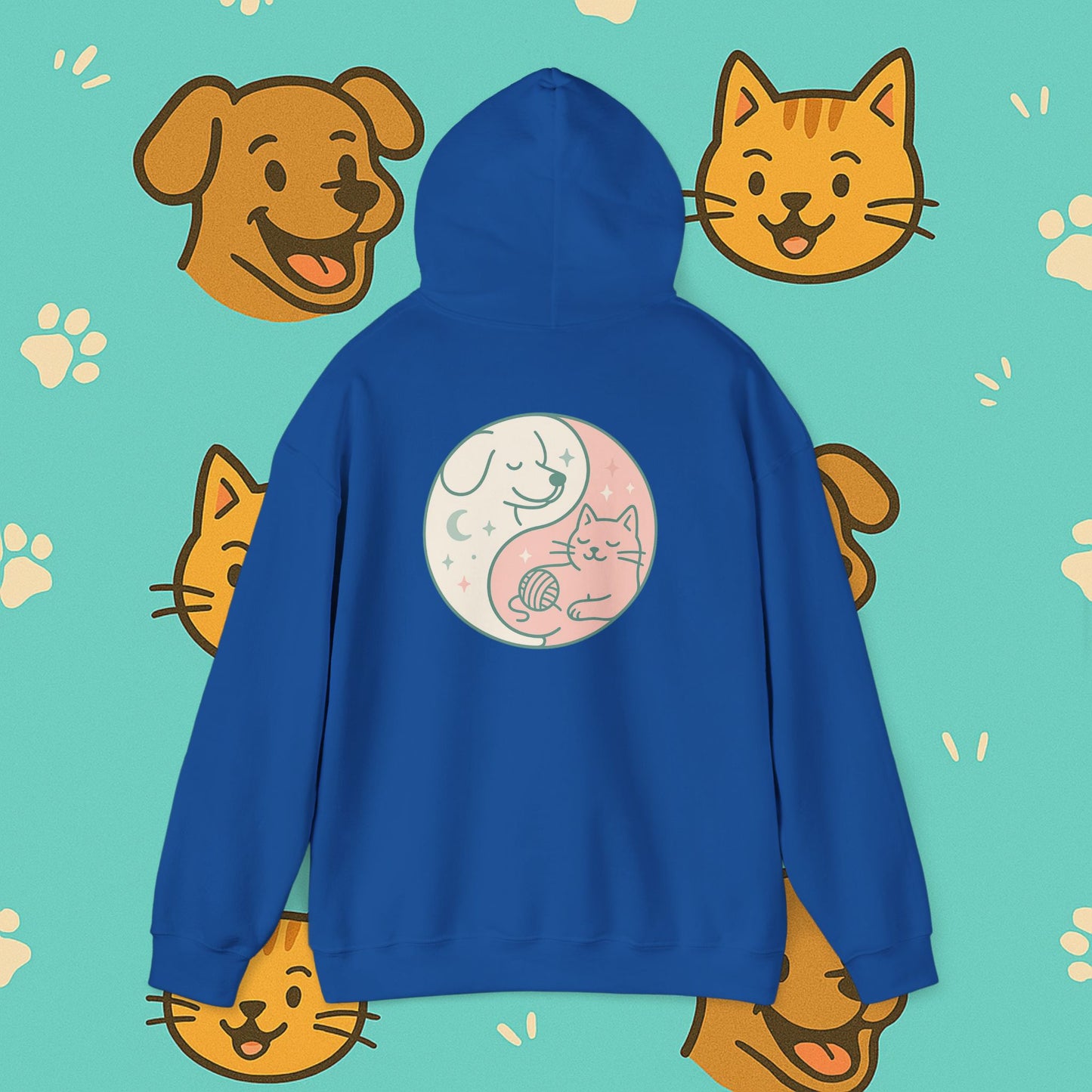 Copy of Yin & Paw: Balanced Pet Energy Unisex Hoodie  (Back print)