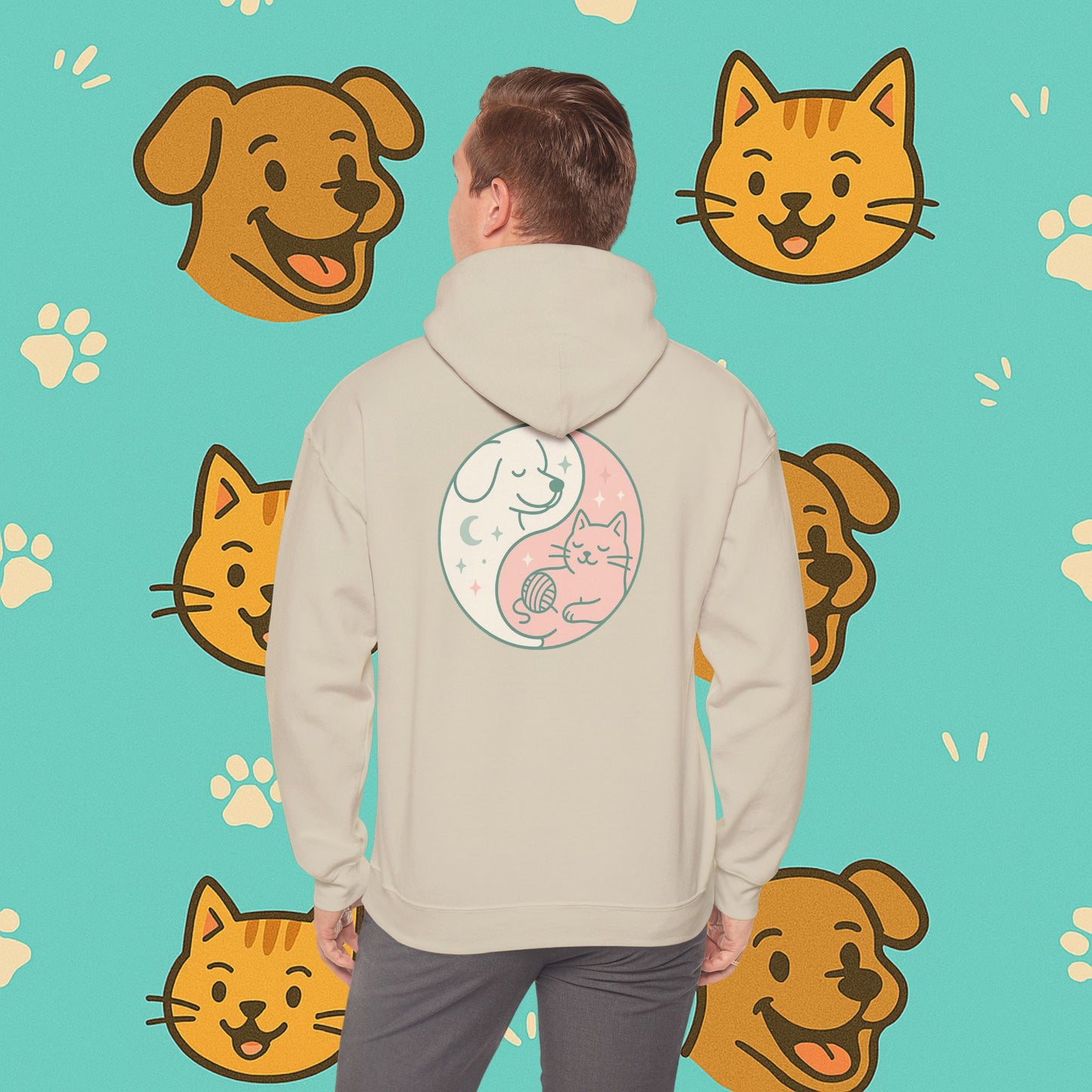 Copy of Yin & Paw: Balanced Pet Energy Unisex Hoodie  (Back print)