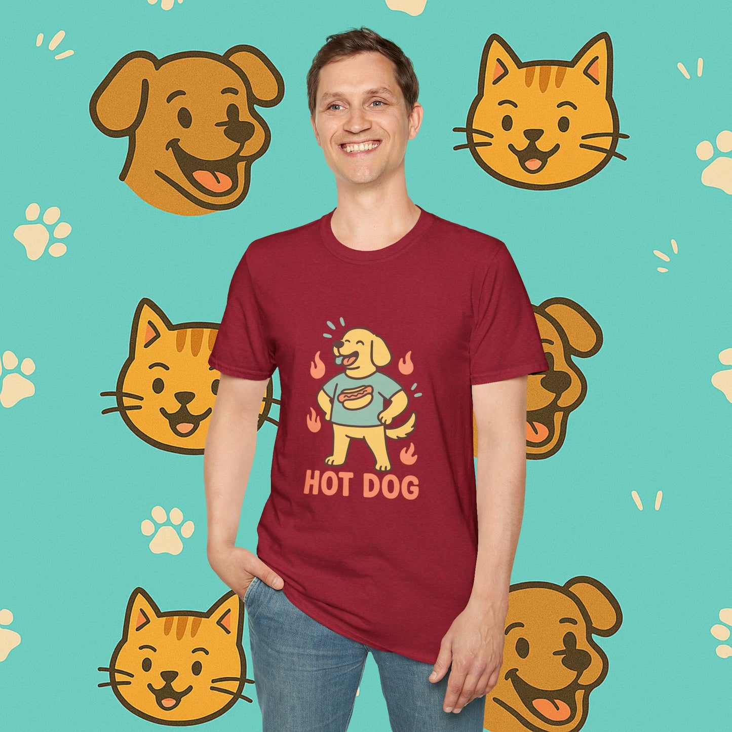Hot Dog Energy- Unisex T-Shirt