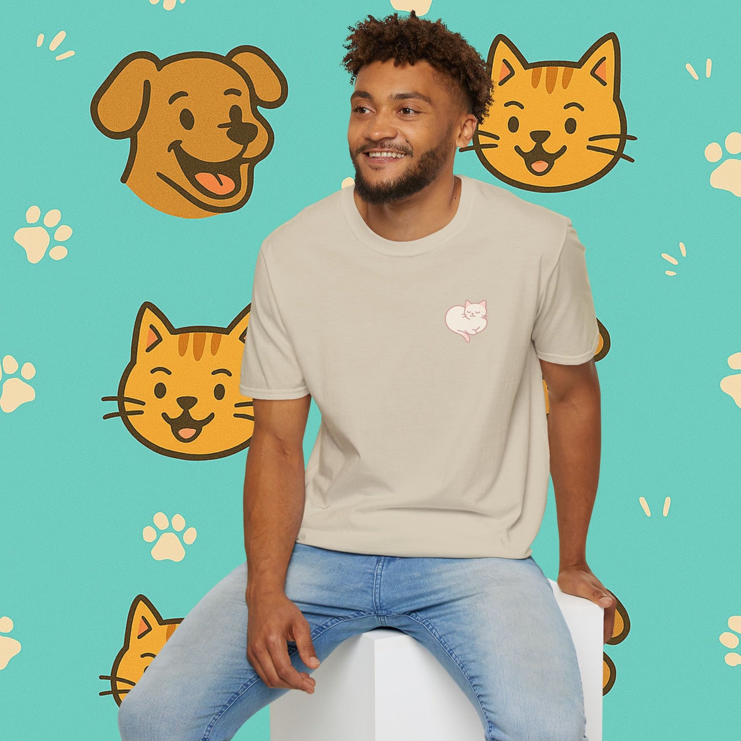 Peaceful Cat- Unisex T-Shirt