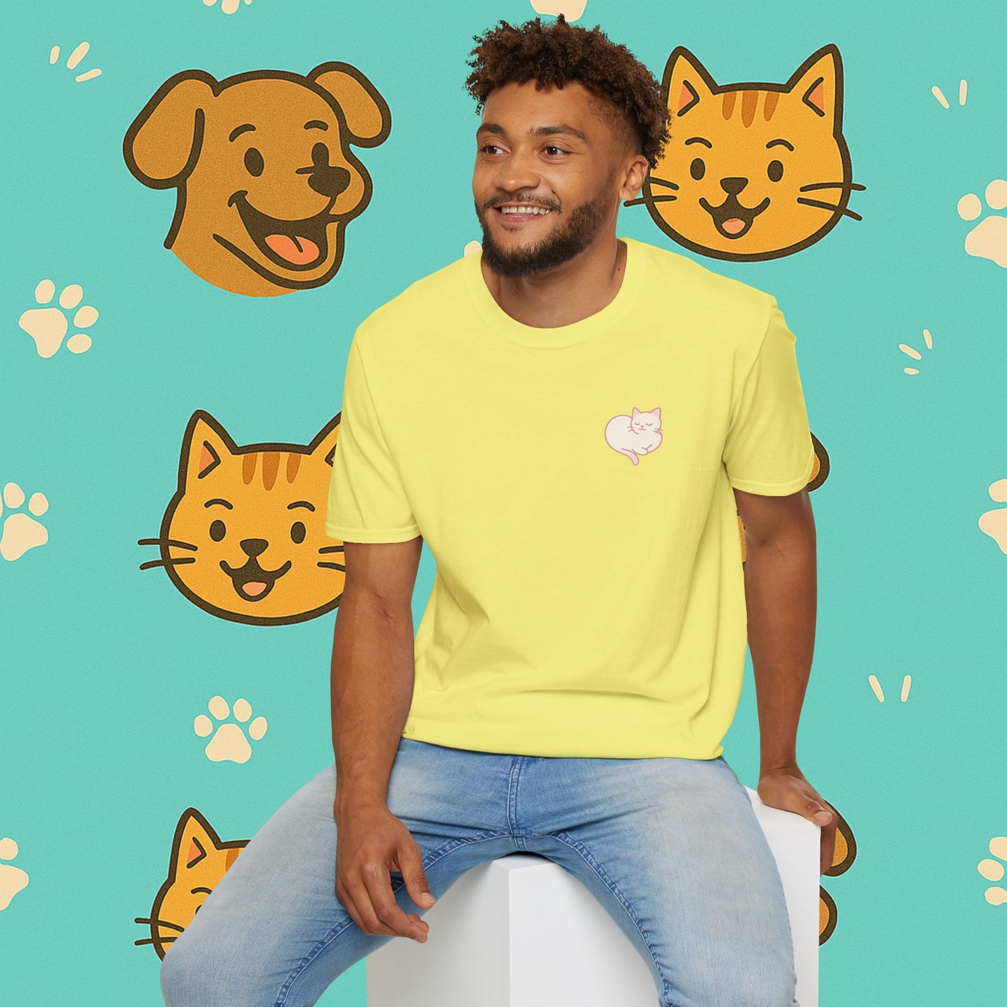 Peaceful Cat- Unisex T-Shirt