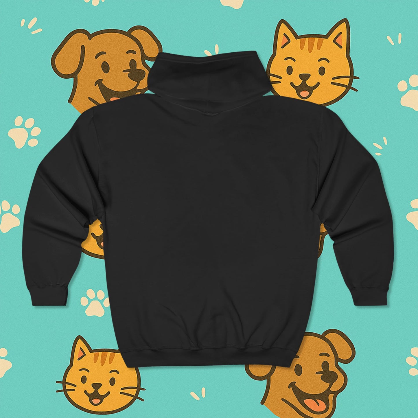 Team Cat- Full Zip Hoodie