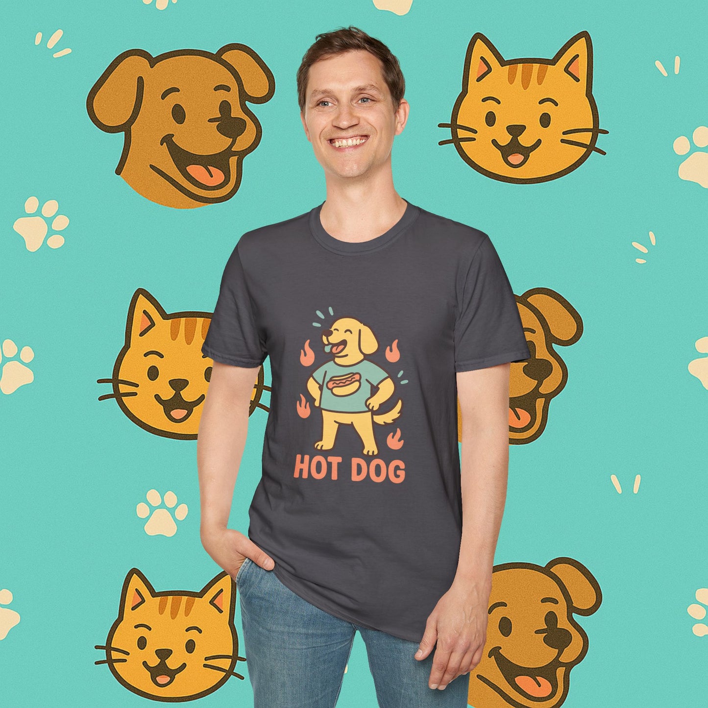 Hot Dog Energy- Unisex T-Shirt