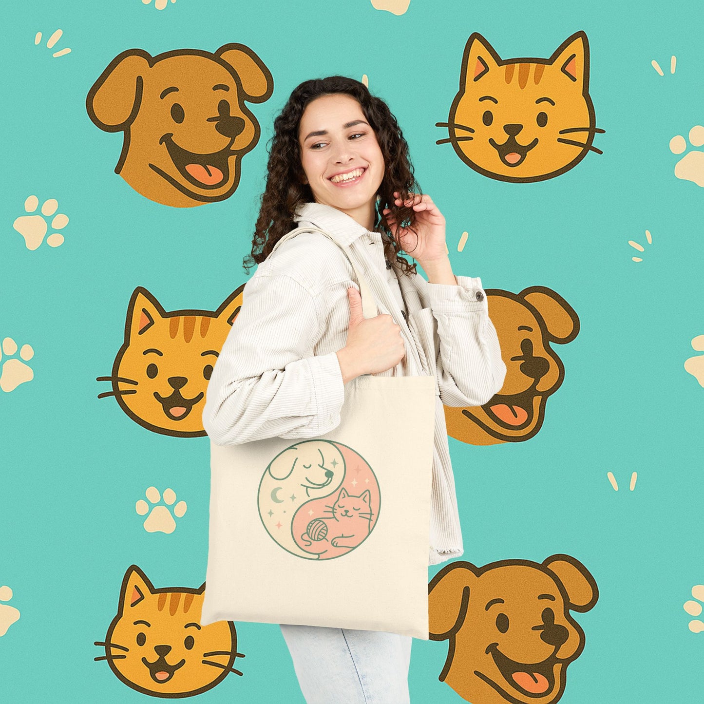 Yin & Paw: Balanced Pet Energy Tote Bag