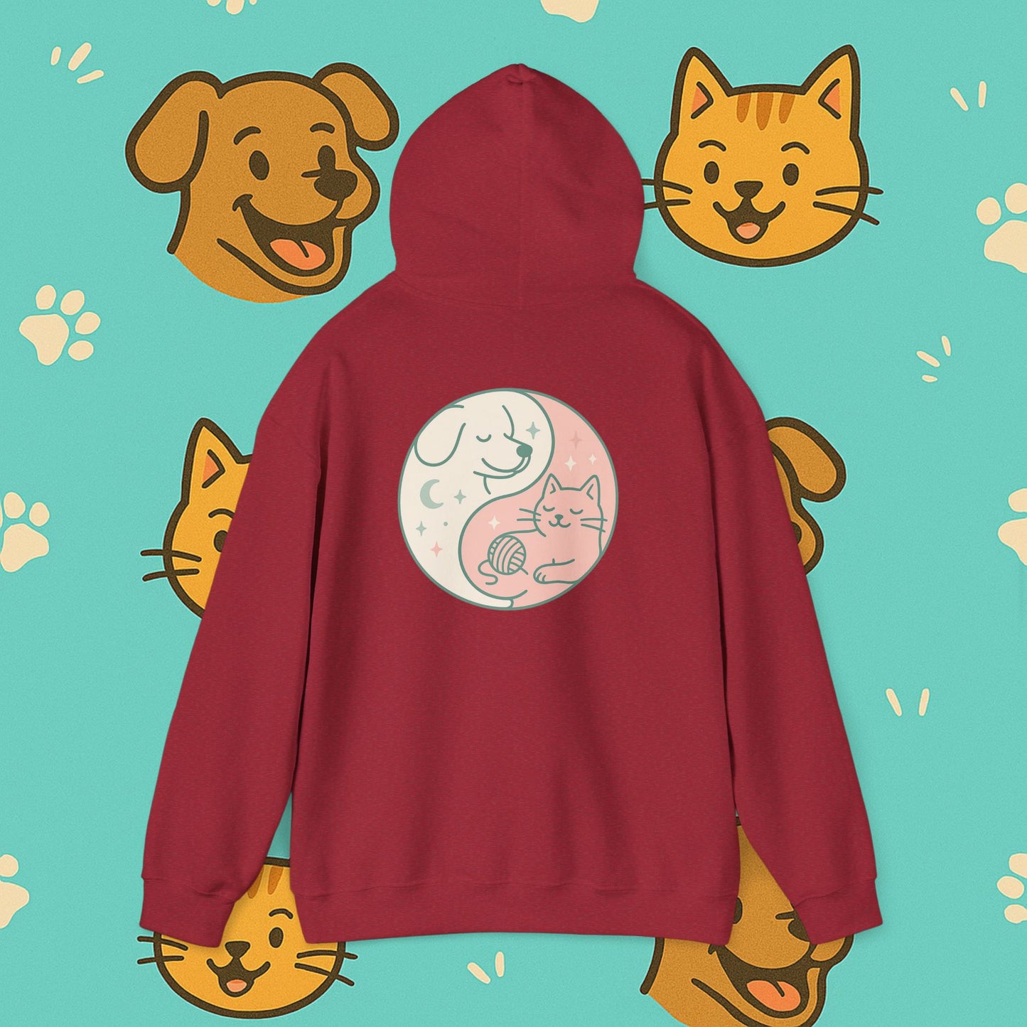 Copy of Yin & Paw: Balanced Pet Energy Unisex Hoodie  (Back print)