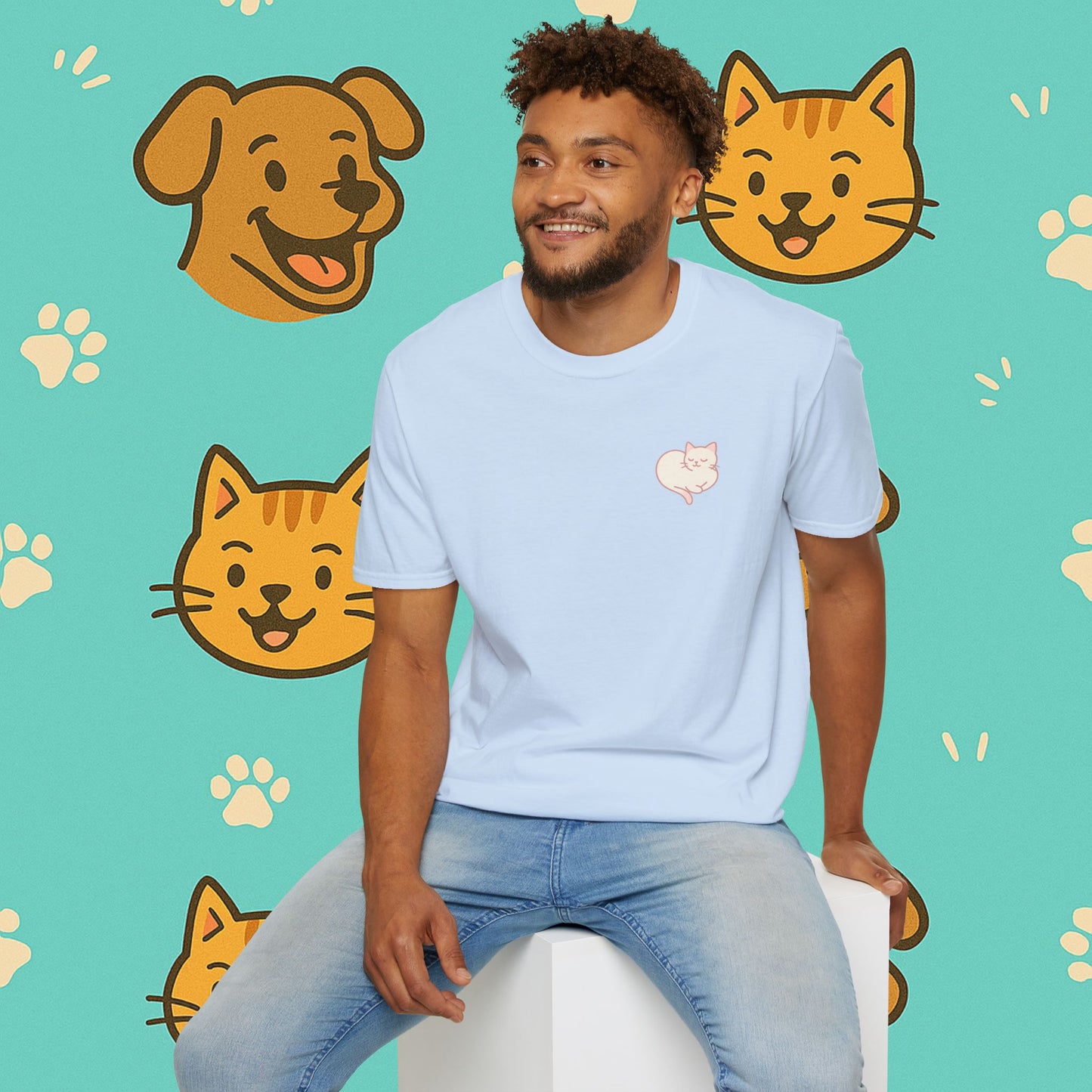 Peaceful Cat- Unisex T-Shirt