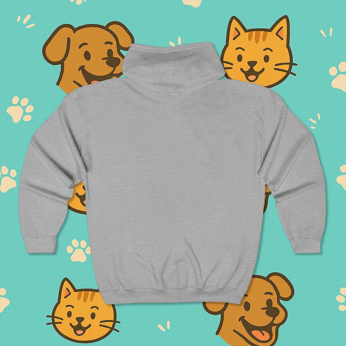 Team Cat- Full Zip Hoodie