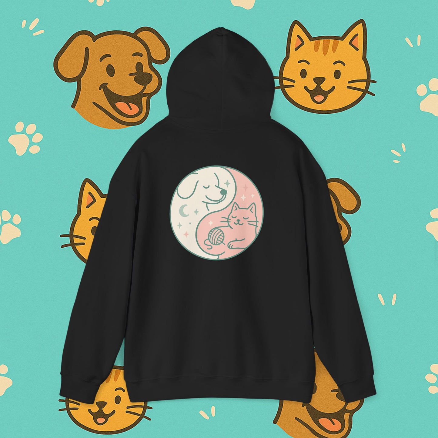 Copy of Yin & Paw: Balanced Pet Energy Unisex Hoodie  (Back print)
