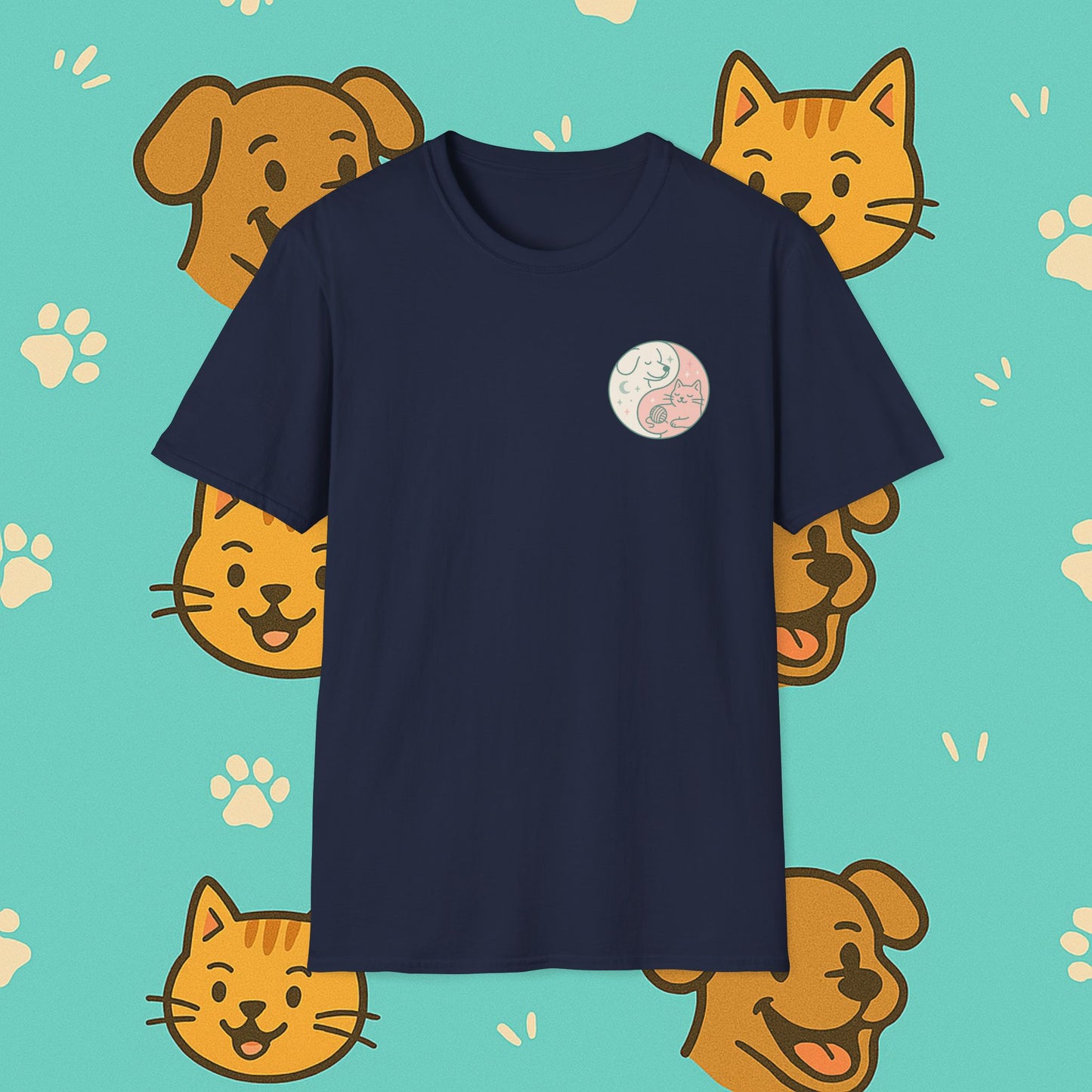 Yin & Paw: Balanced Pet Energy Unisex T-Shirt